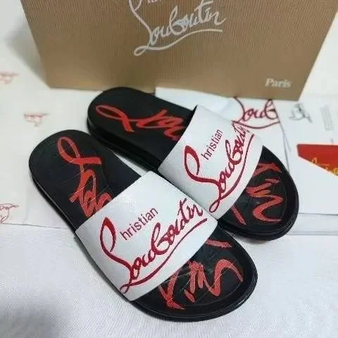 Christian Louboutin Christian Louboutin Red Bottoms White Sandals White - 1