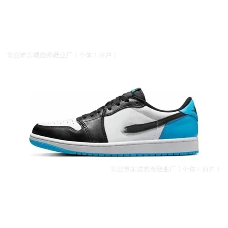 Nike Nike Air Jordan 1 Low 'Black/White/Blue' Sneakers Blue - 1