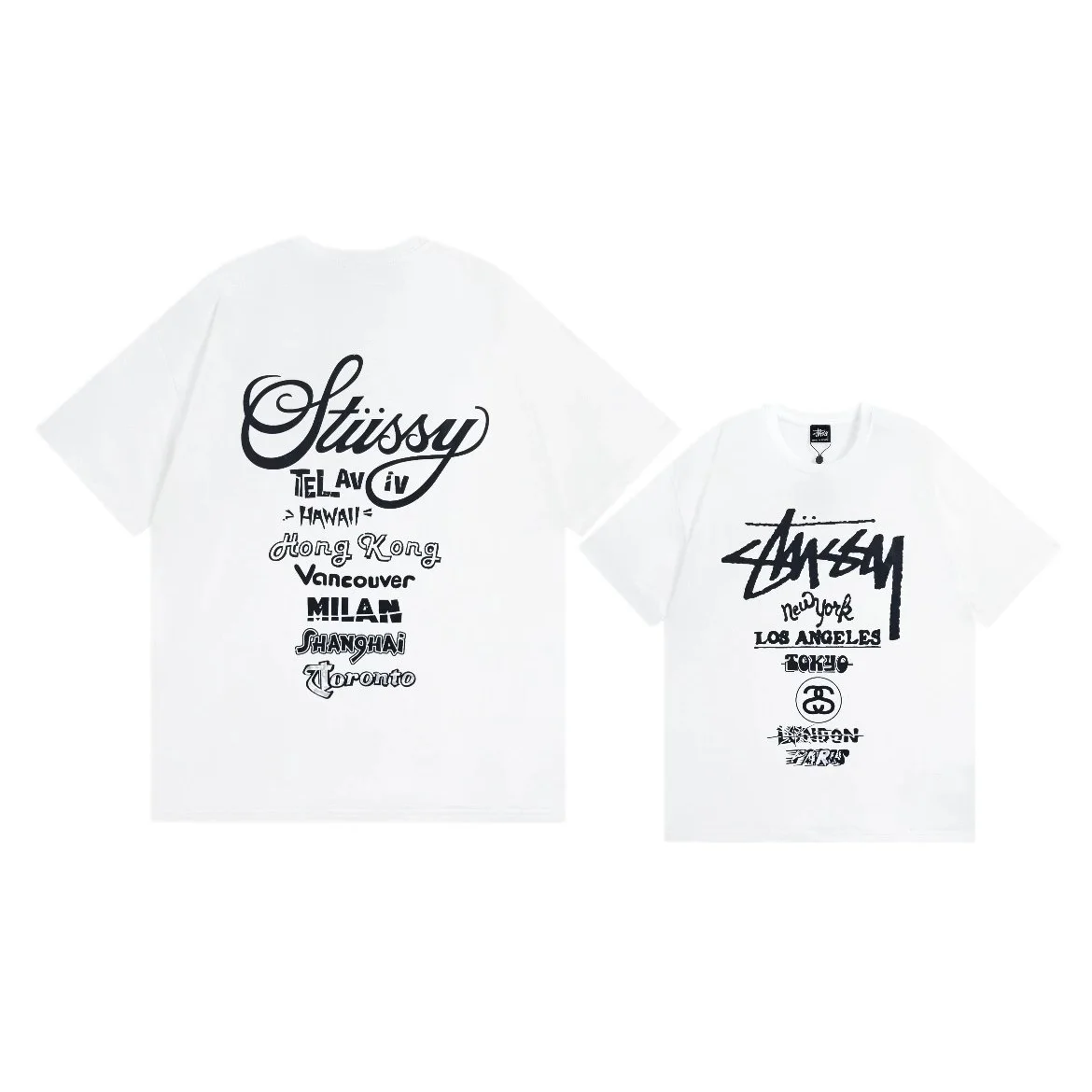 Stussy Stüssy City Print T-Shirt White White - 1
