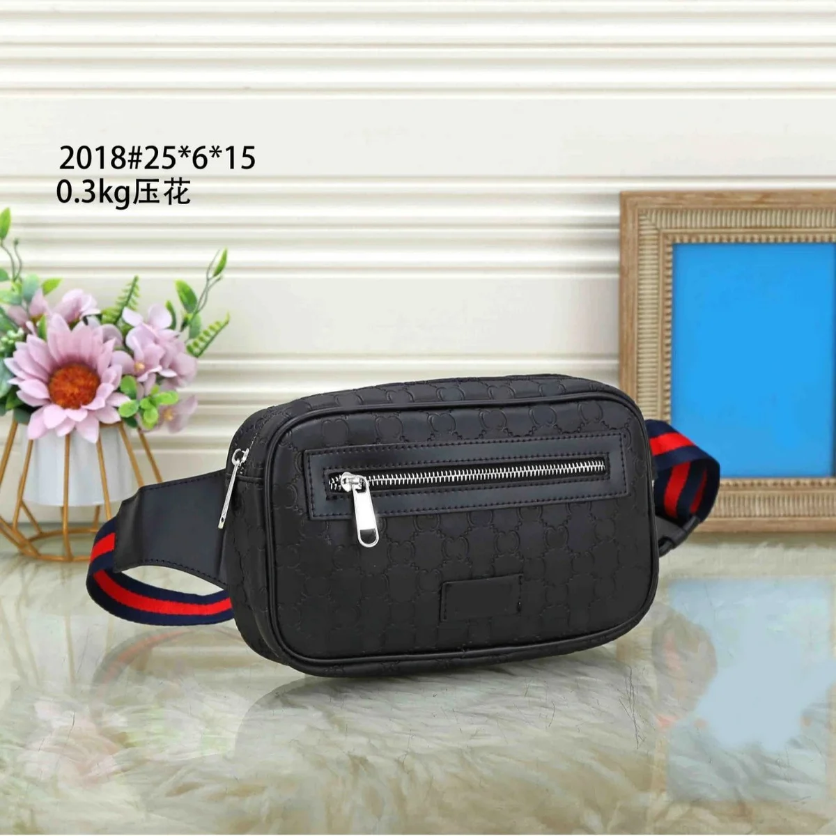 Gucci Gucci GG Supreme Belt Bag Embossed Black Black