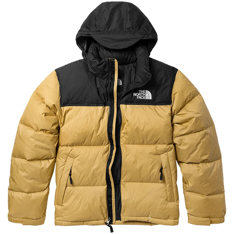 The North Face The North Face Nuptse Gold Black Parka Gold - 1