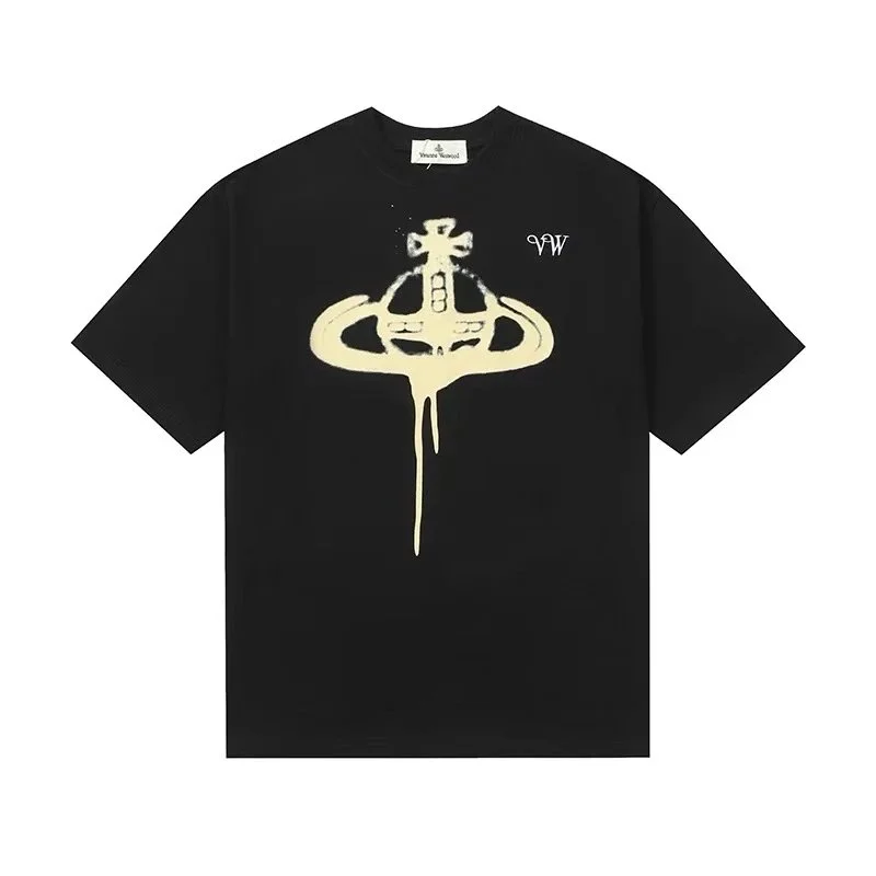 Vivienne Westwood Vivienne Westwood Orb Logo Black T-Shirt Black - 1
