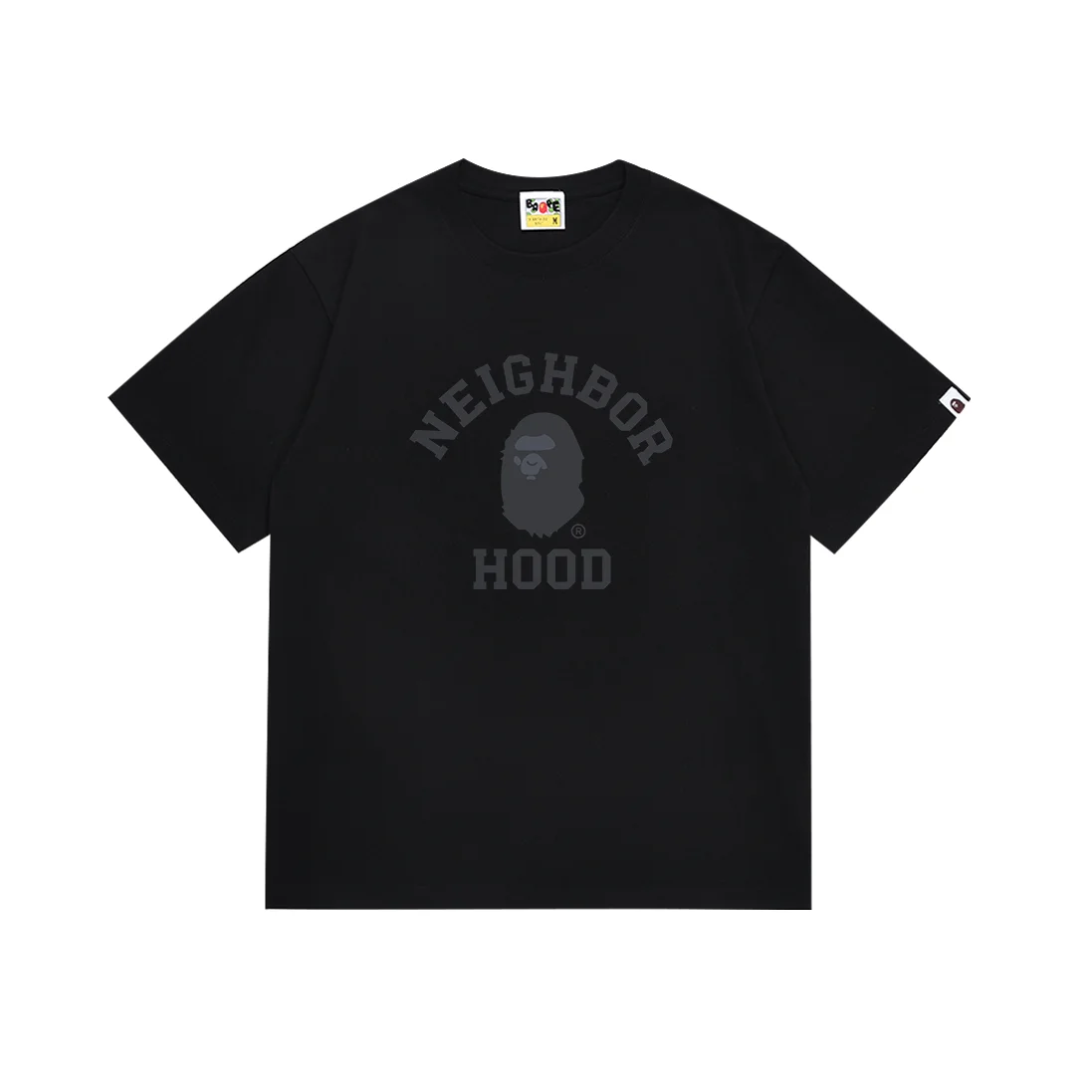 A Bathing Ape A Bathing Ape NEIGHBORHOOD Black T-Shirt Black - 1