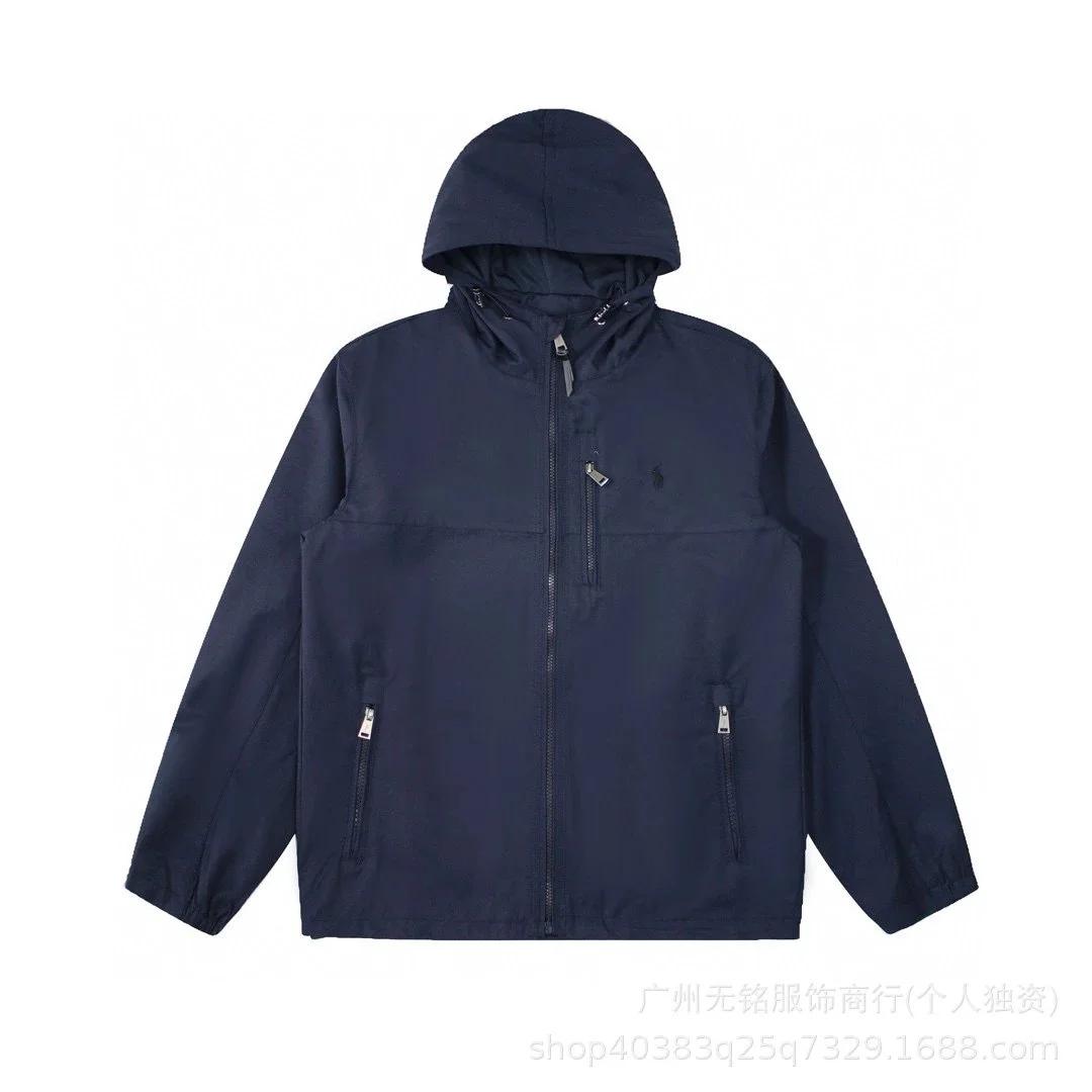 Polo Ralph Lauren Polo Ralph Lauren Navy Hooded Windbreaker Jacket Navy - 1
