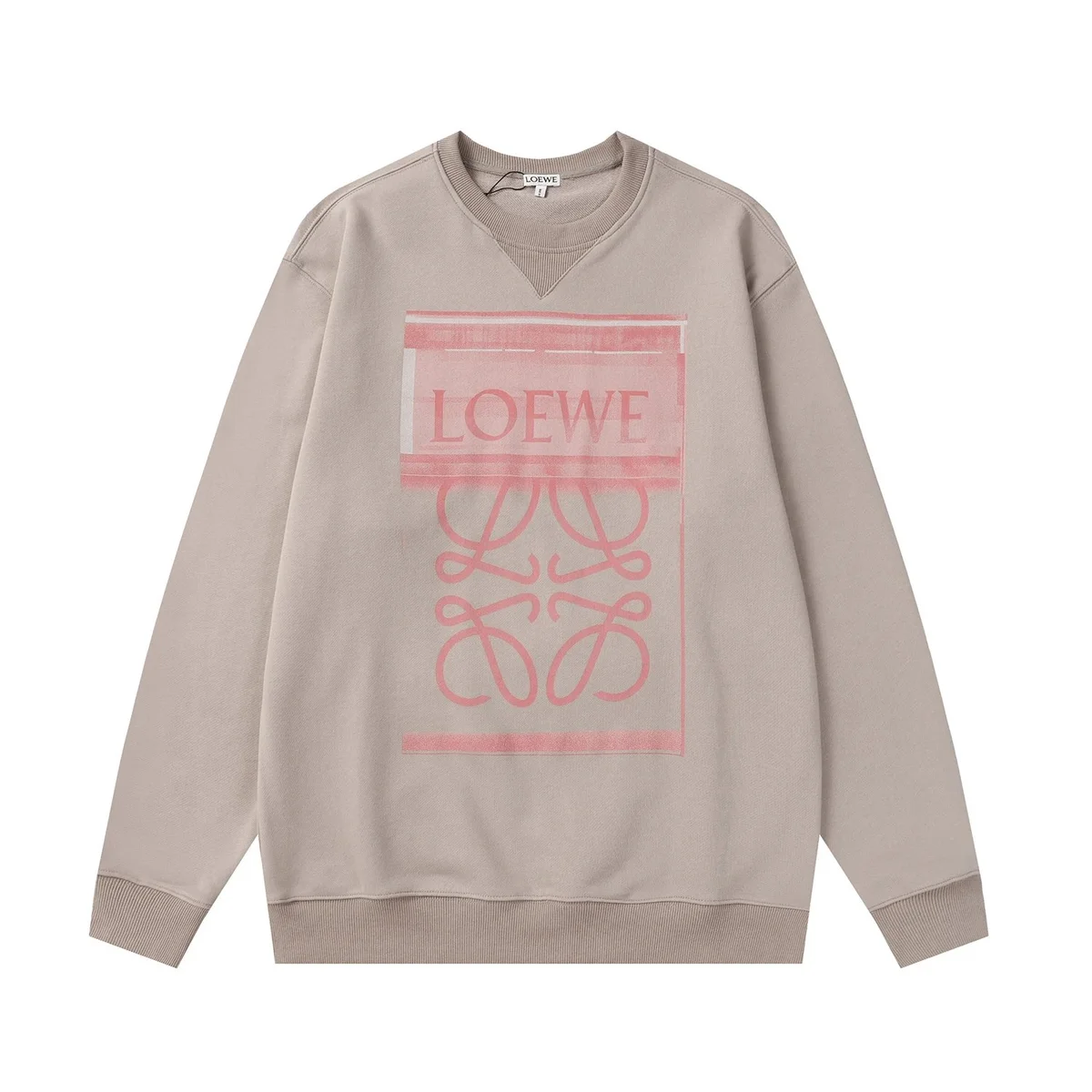 Loewe Loewe Anagram Beige/Pink Sweatshirt Beige