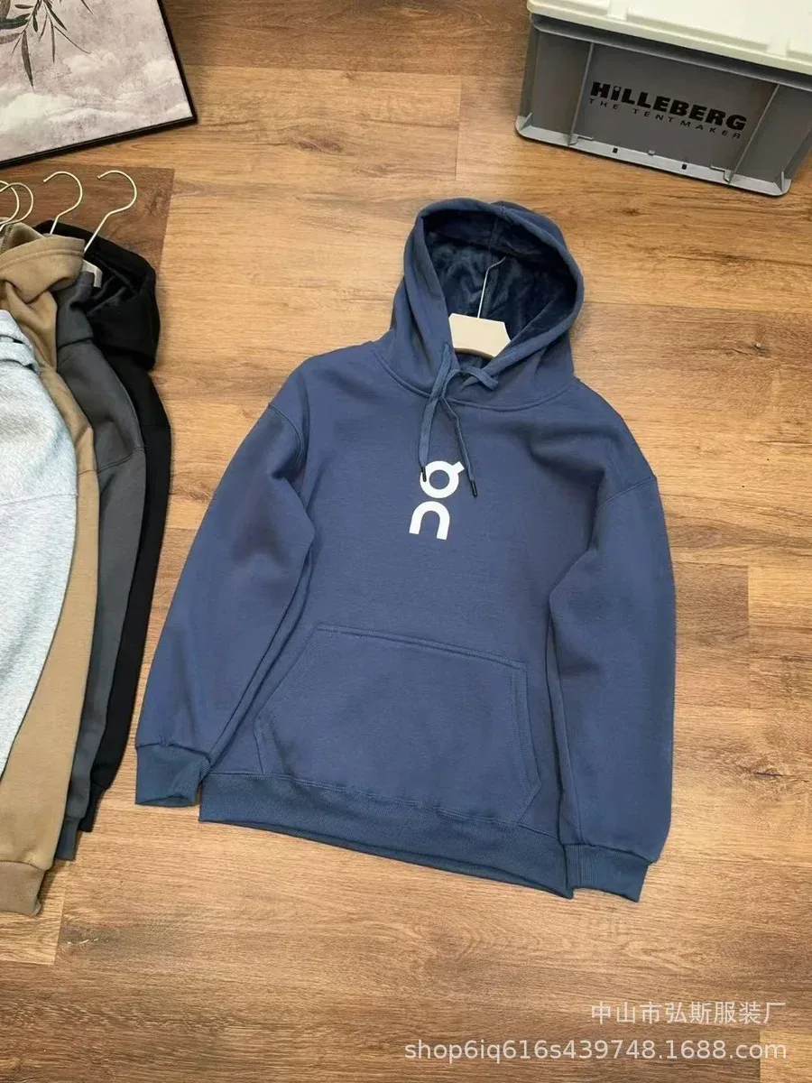 On Running On Blue Hoodie Blue - 1