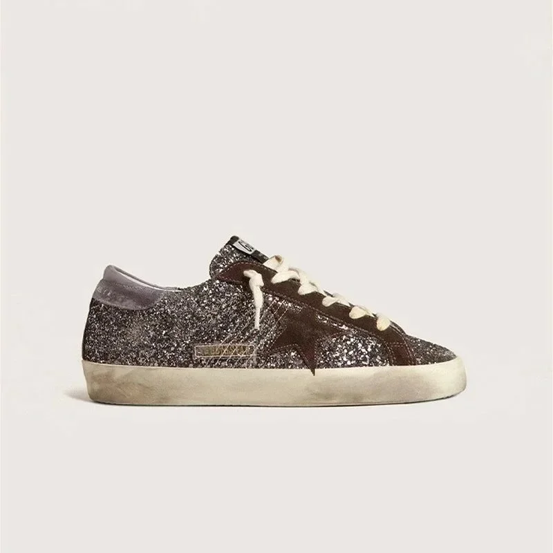 Golden Goose Golden Goose Super-Star Black Glitter Sneakers Black - 1