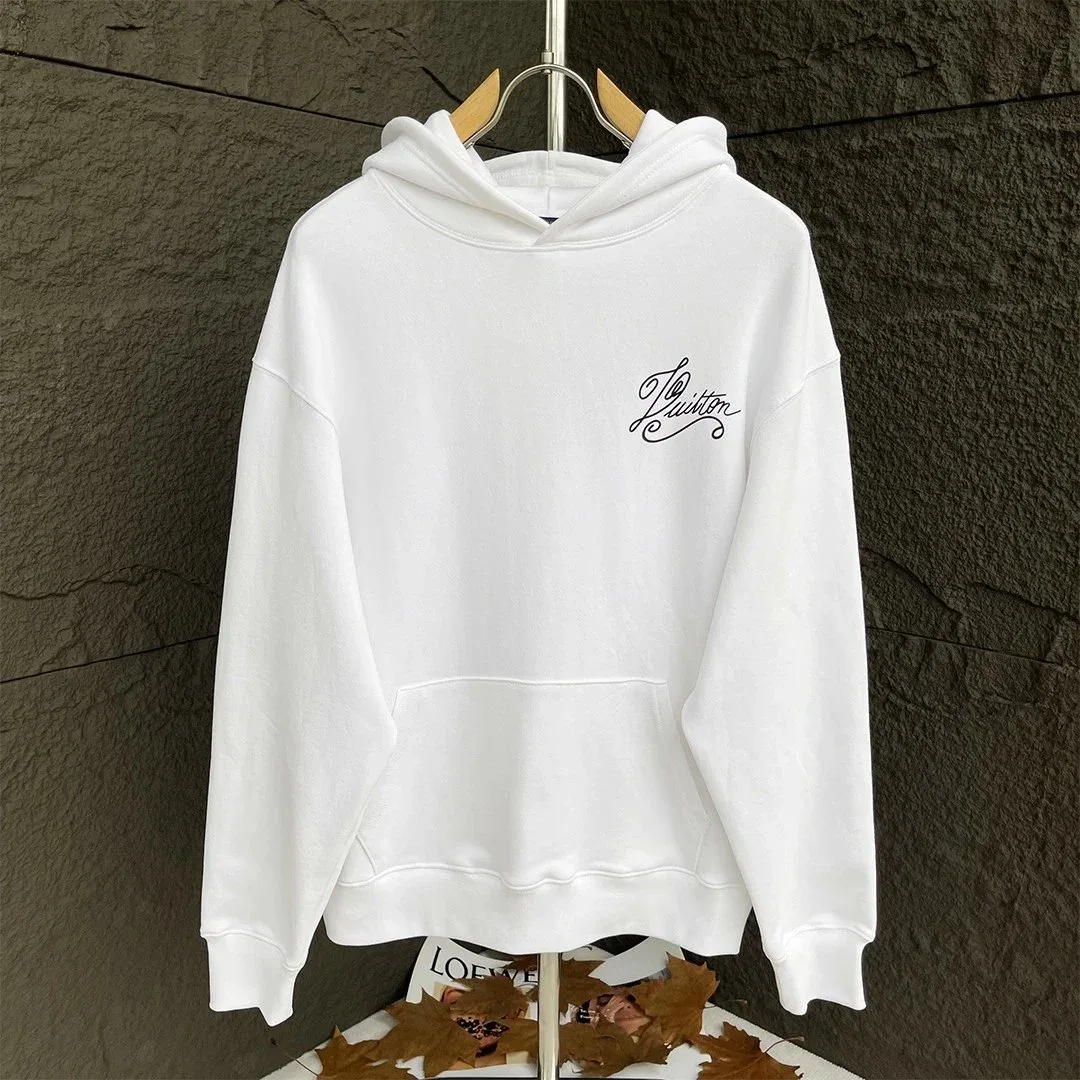 Louis Vuitton Louis Vuitton White Script Logo Hoodie White