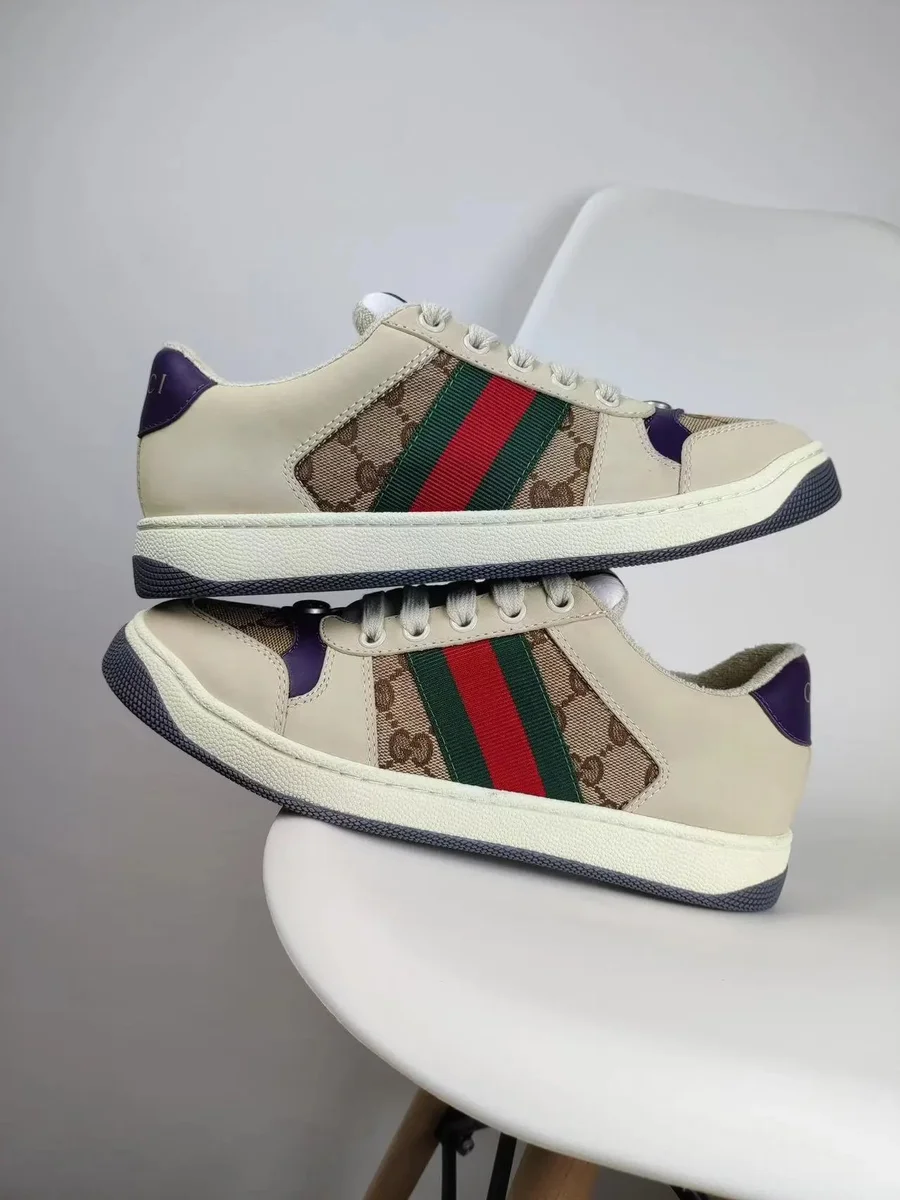 Gucci Gucci Rhyton Beige/Purple Sneakers Beige