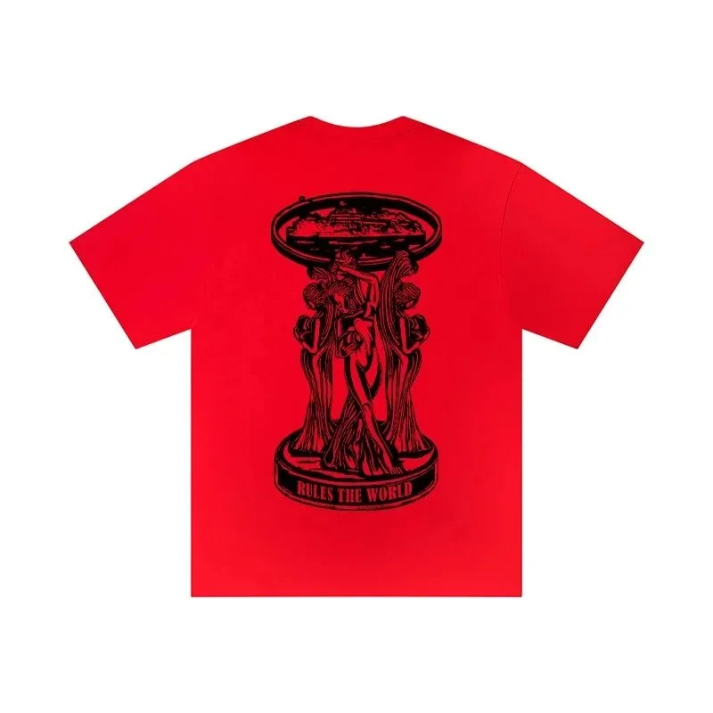 Other Red 'Rules the World' Graphic T-Shirt Red - 1