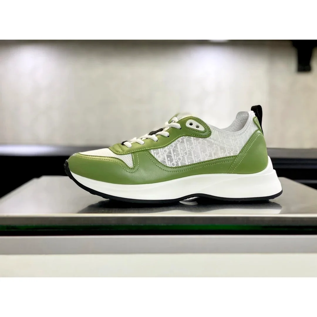 Dior Dior Air Jordan 1 Olive Green Sneakers Green