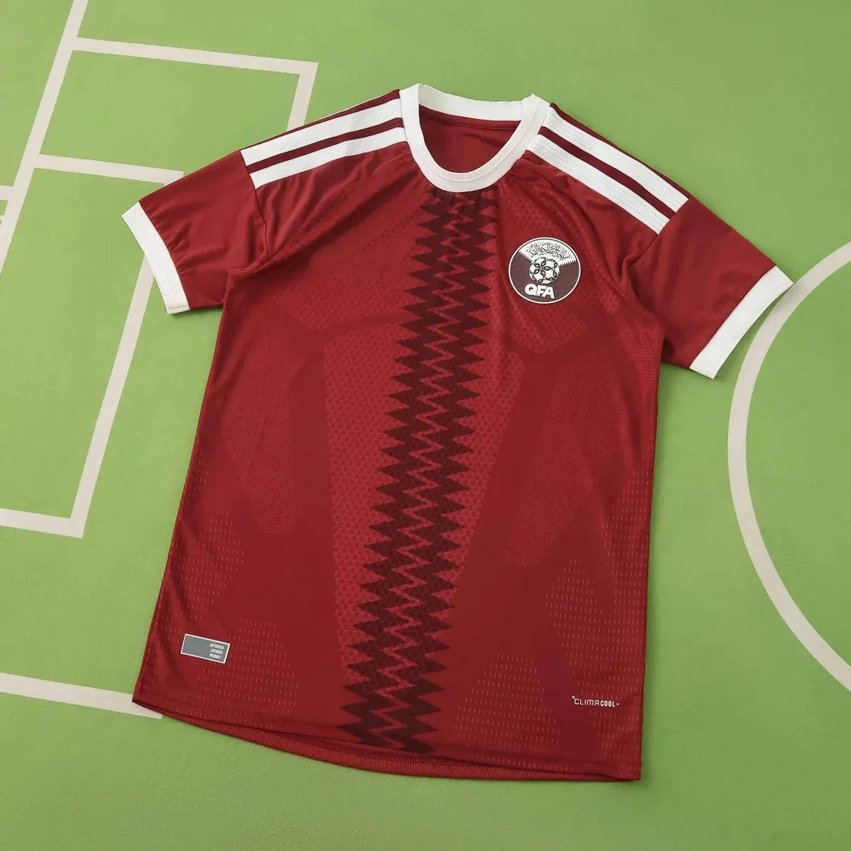 Adidas Adidas Classic Football Qatar Jersey Red Red - 1