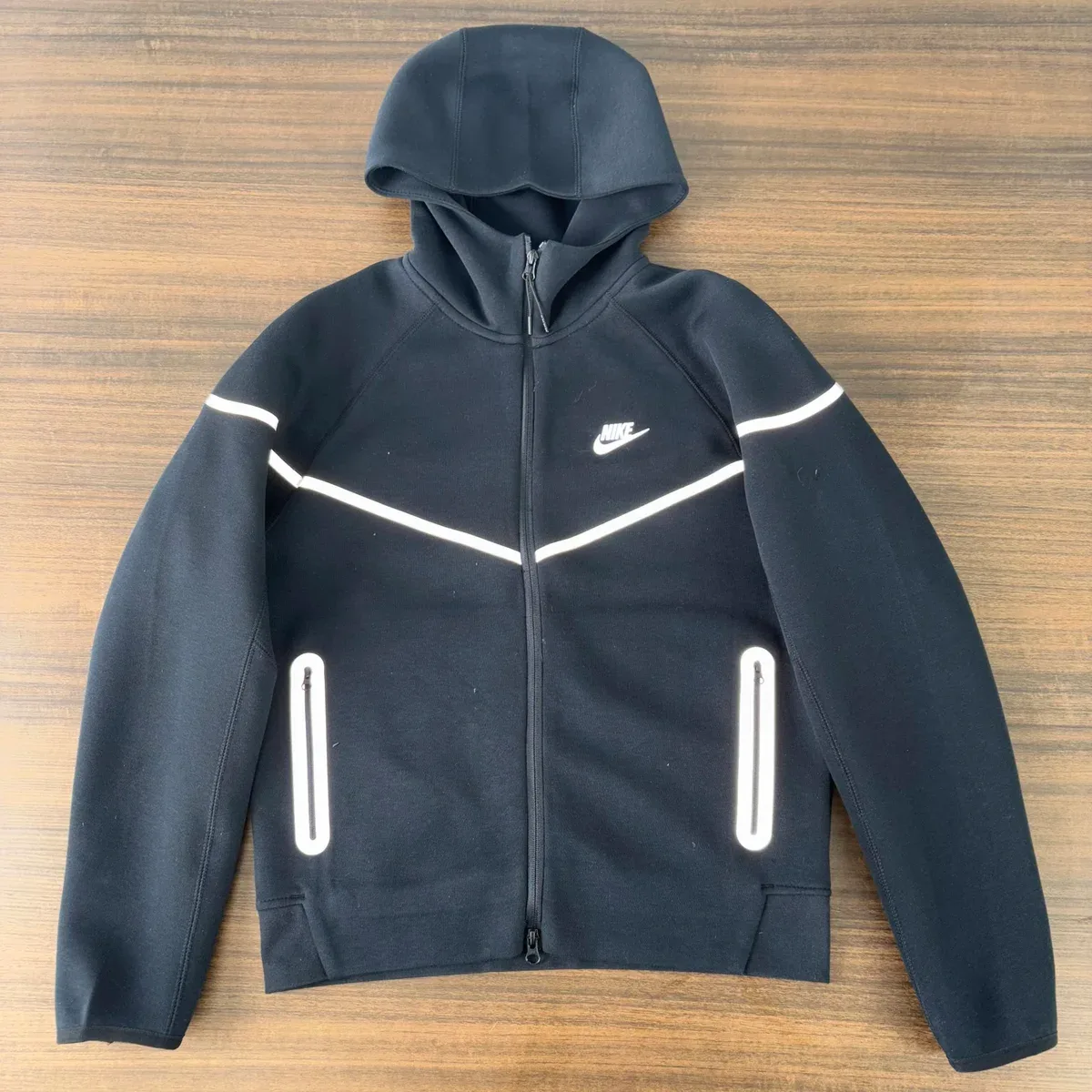 Nike Nike Tech Fleece Black Reflective Hoodie Black - 1