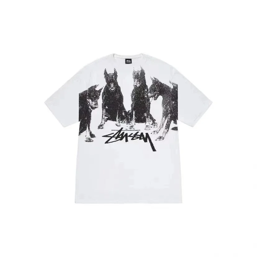 Stussy Stussy Stüssy Four Dogs White T-Shirt White - 1