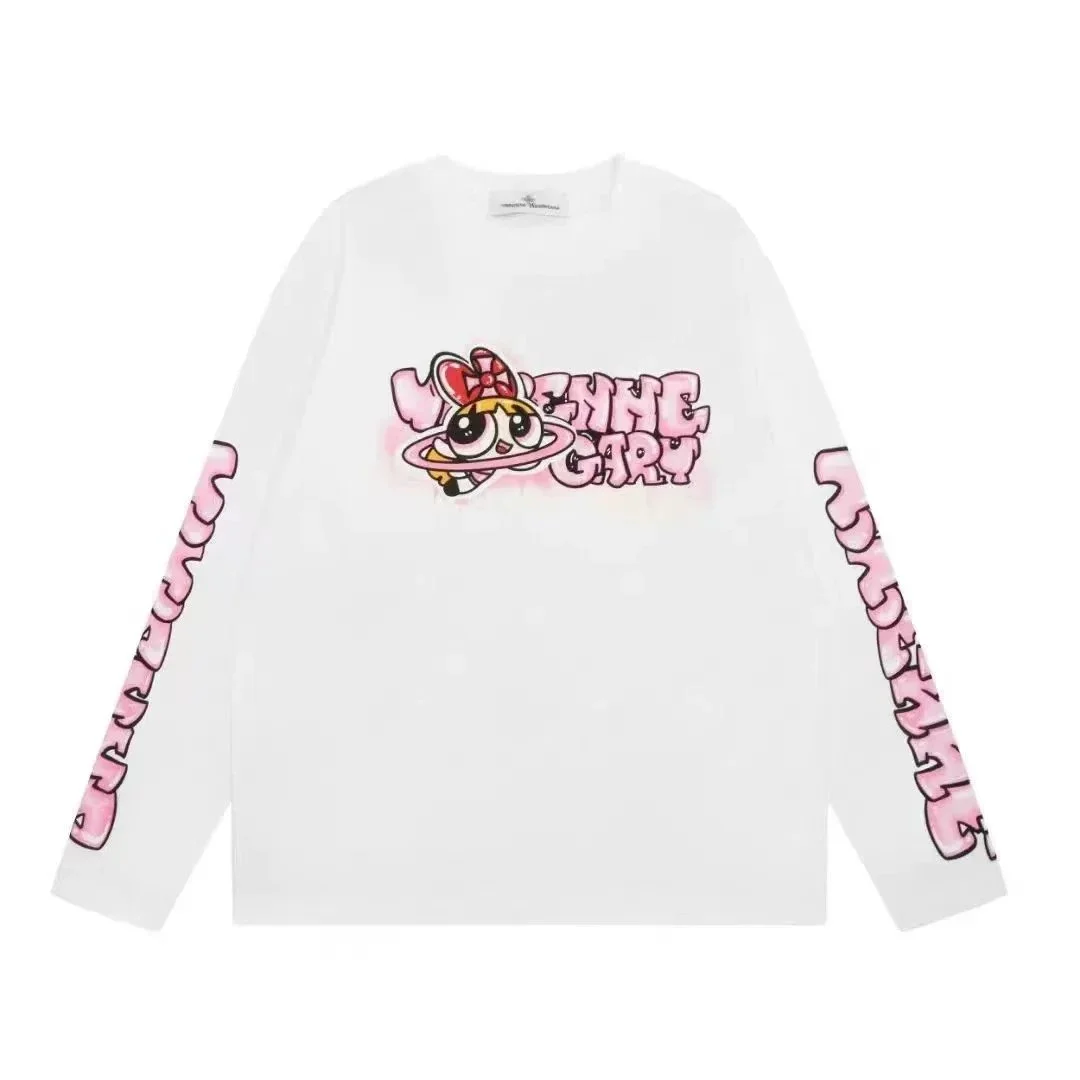 Maison Margiela Maison Margiela Powerpuff Girls White Long Sleeve T-Shirt White - 1