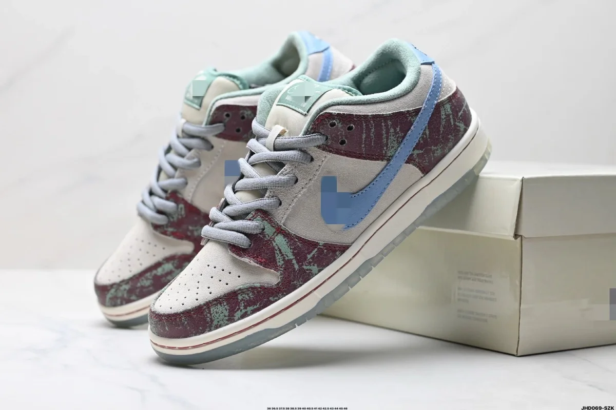 Nike Nike Dunk Low OG Pure Platinum Top Plate Sneakers Multicolor - 1
