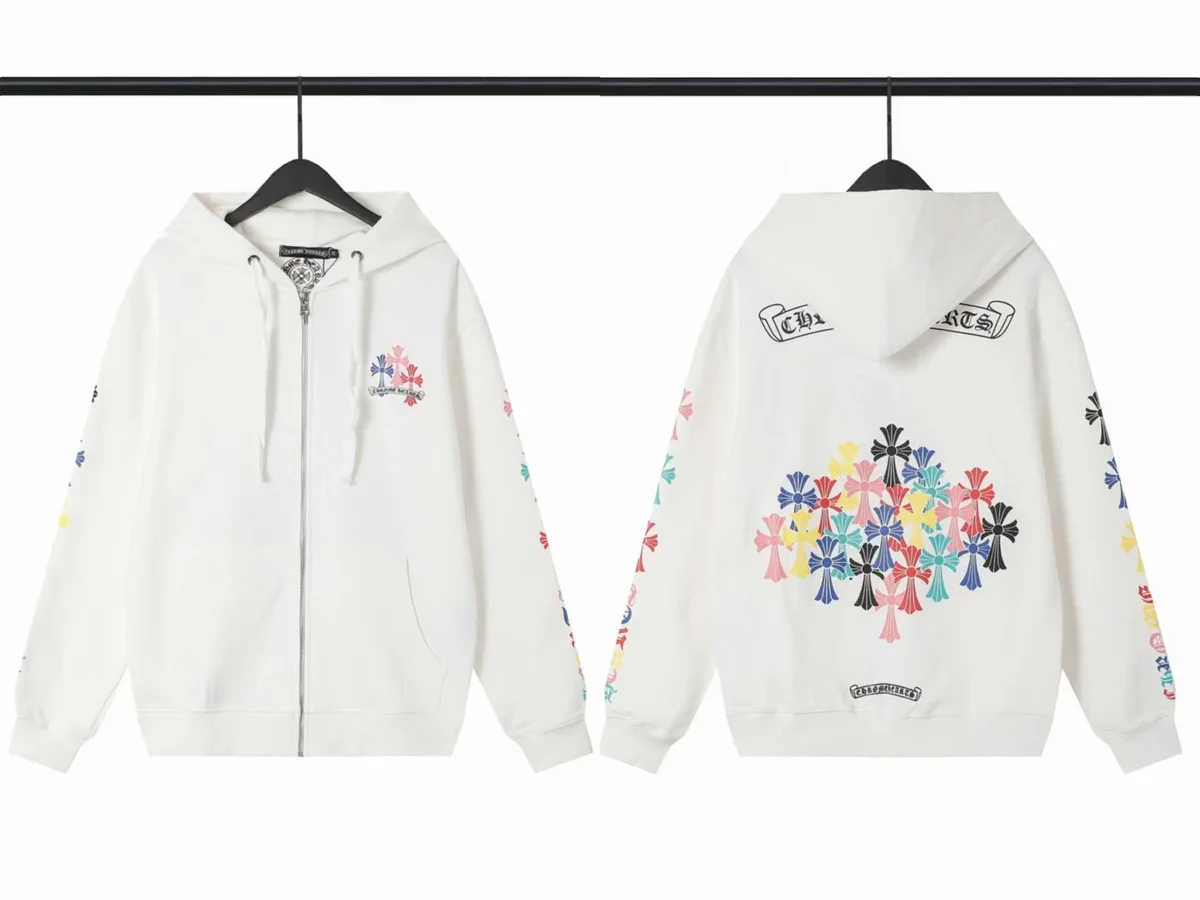 Chrome Hearts Chrome Hearts CH Cross Zip-Up Hoodie White K16/5015 White