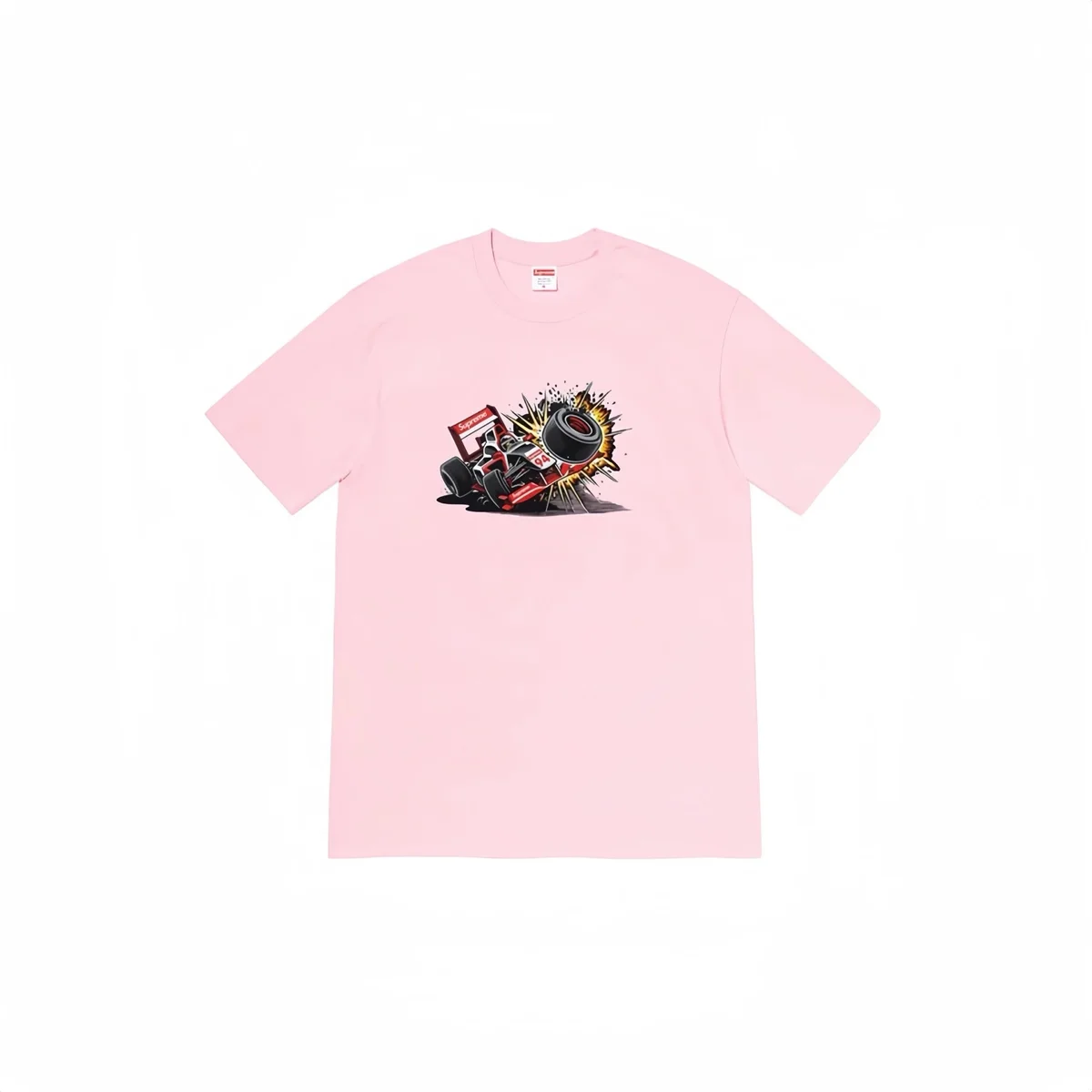 Supreme Supreme Pink Race Car T-Shirt Pink - 1