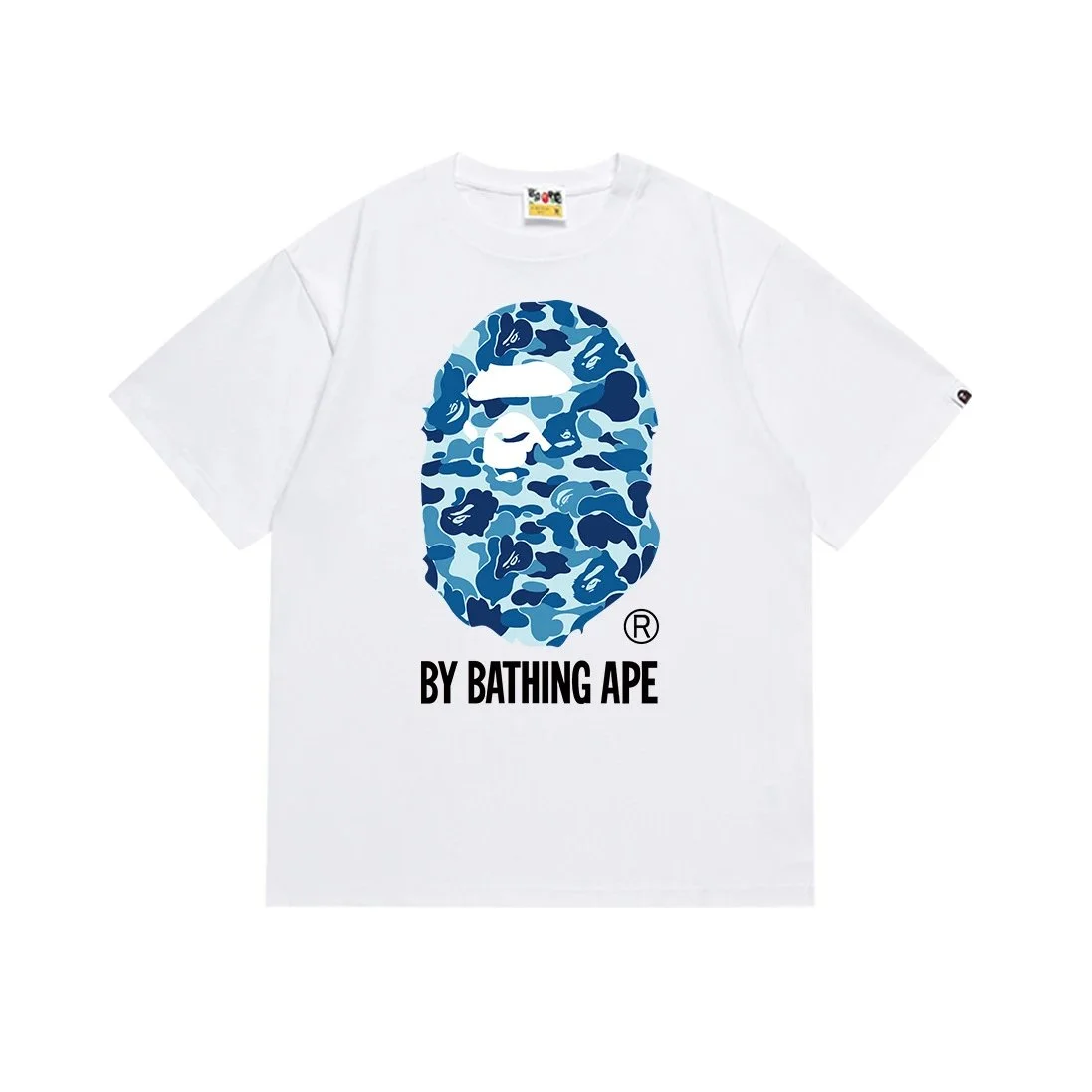 A Bathing Ape A Bathing Ape ABC Camo Blue/White T-Shirt White