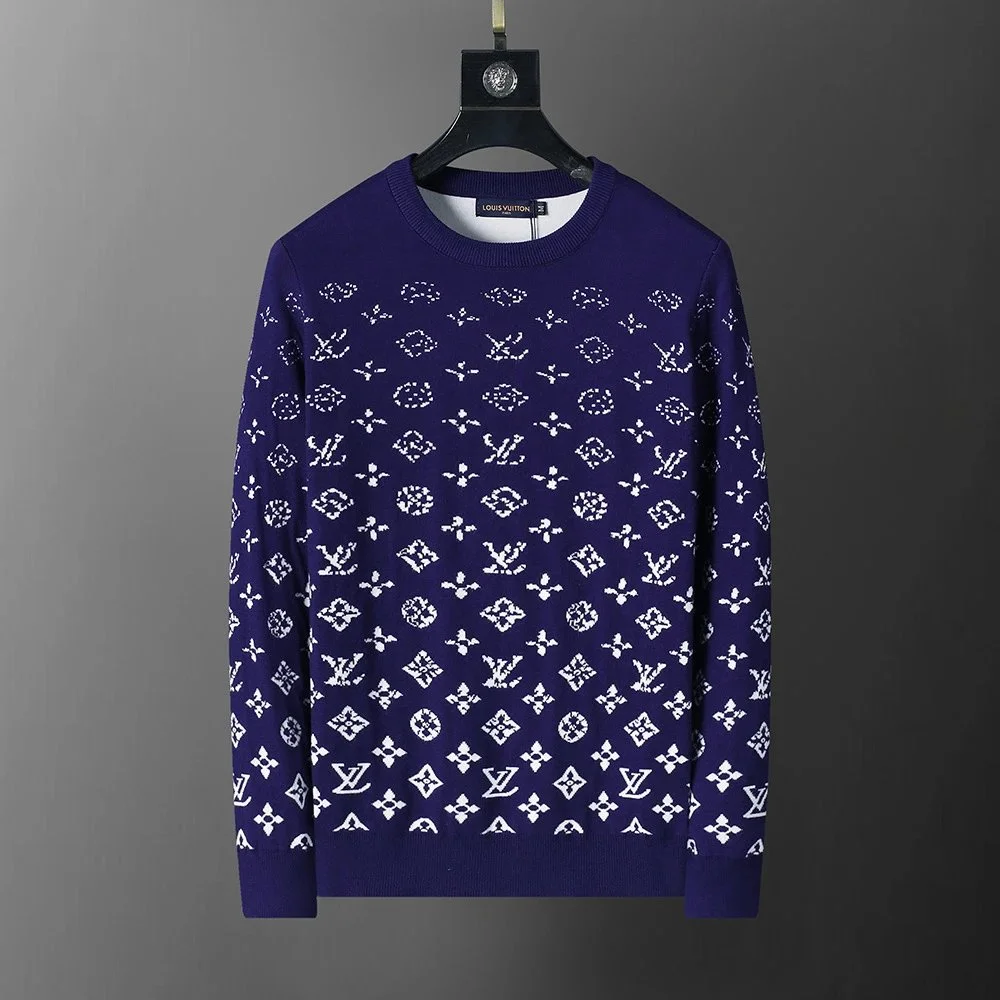 Louis Vuitton Louis Vuitton Monogram Knit Sweater Navy Navy