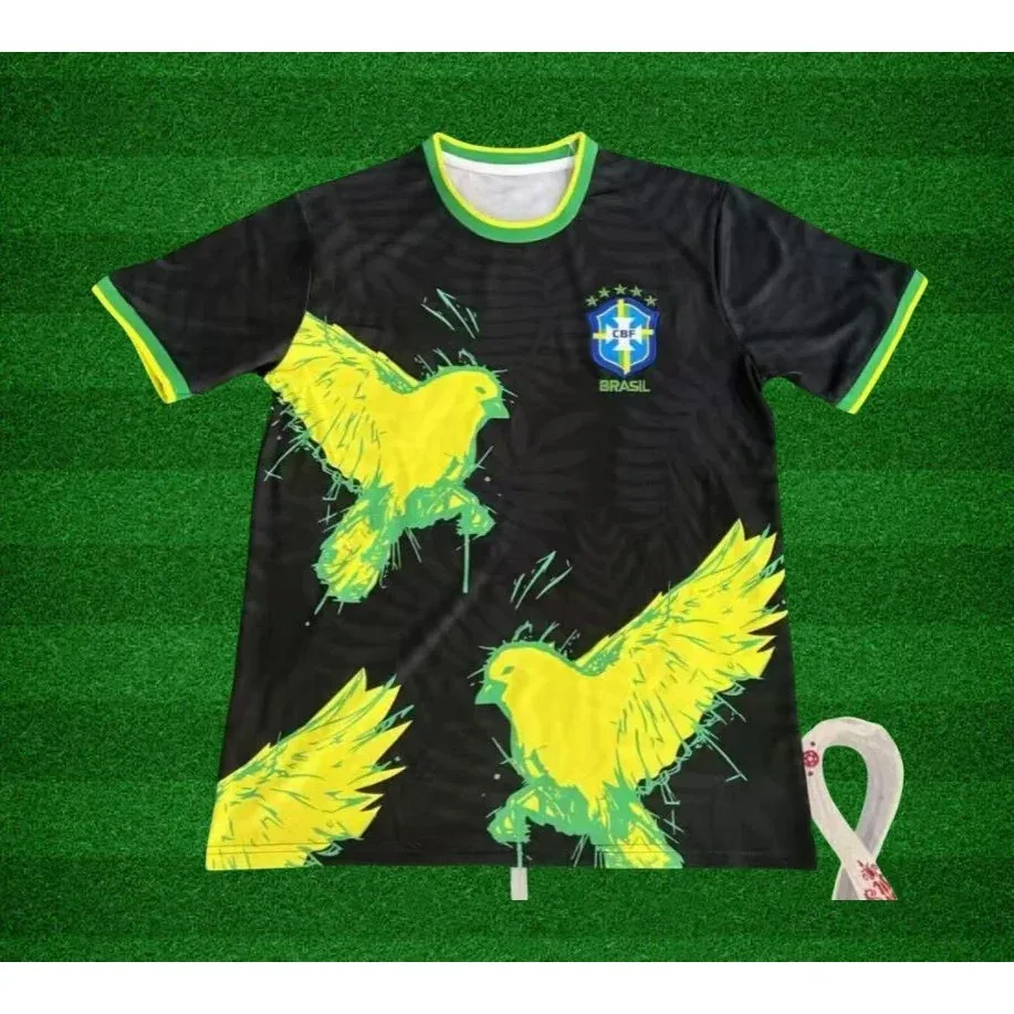 Other Brazil National Team Special Edition Black Bird Jersey Black - 1