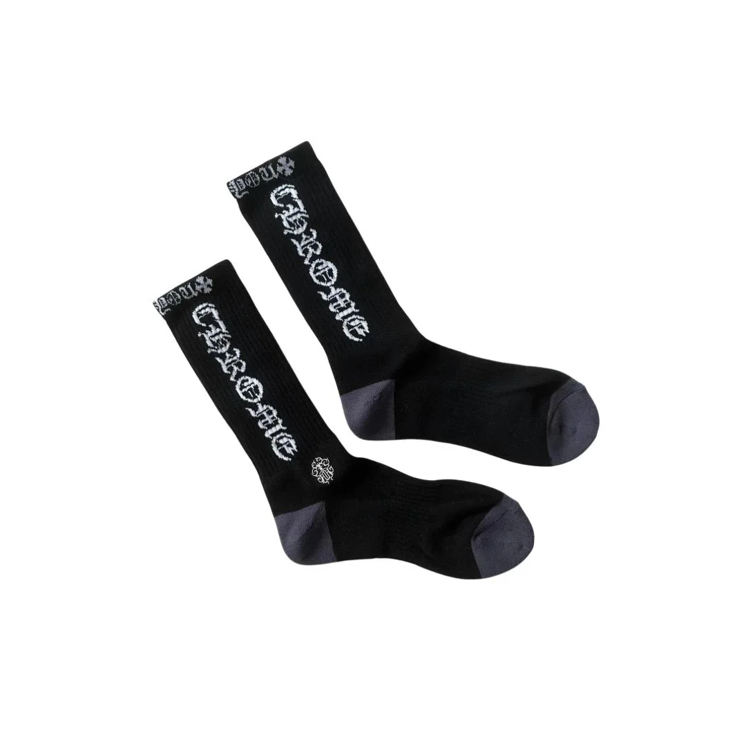 Chrome Hearts Chrome Hearts CH Cross Black/Grey Socks Black