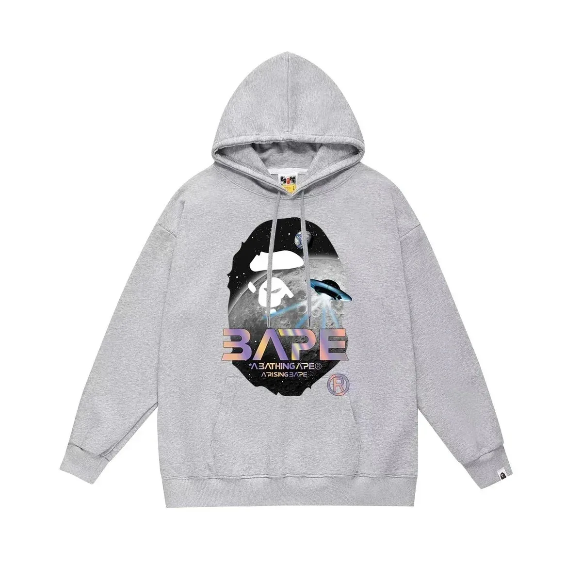 A Bathing Ape A Bathing Ape BAPE STA 758 Grey Hoodie Grey - 1