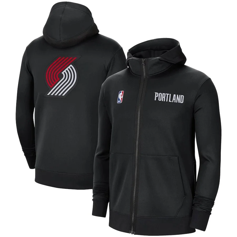 Nike Nike Portland Trail Blazers Full-Zip Hoodie Black Black - 1