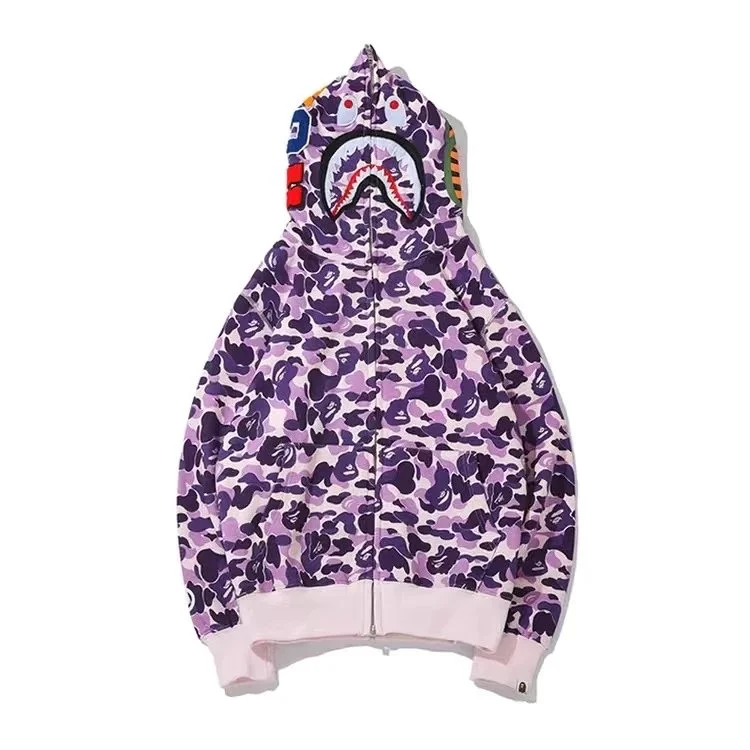 A Bathing Ape A Bathing Ape ABC Camo Lavender Purple Hoodie Purple - 1