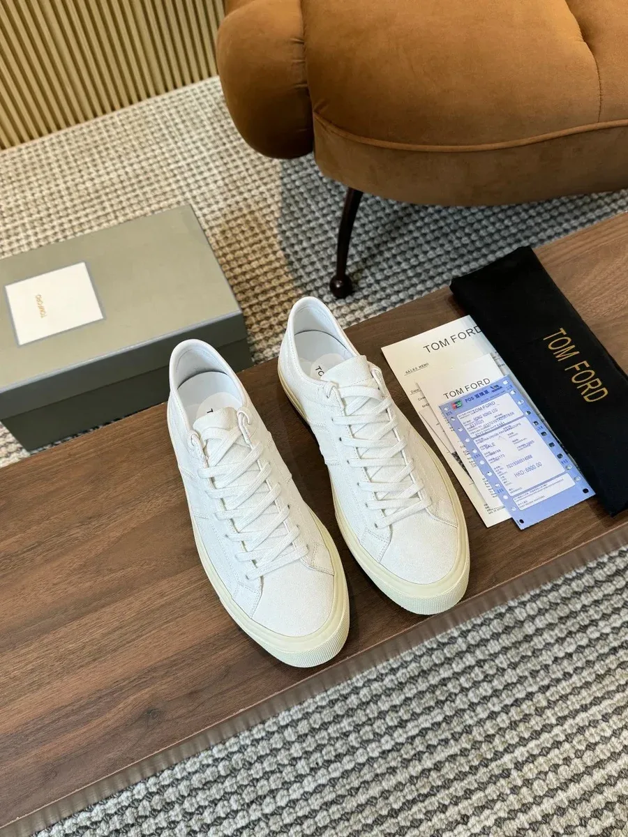 Tom Ford Tom Ford Electric Cherry White Sneakers White - 1
