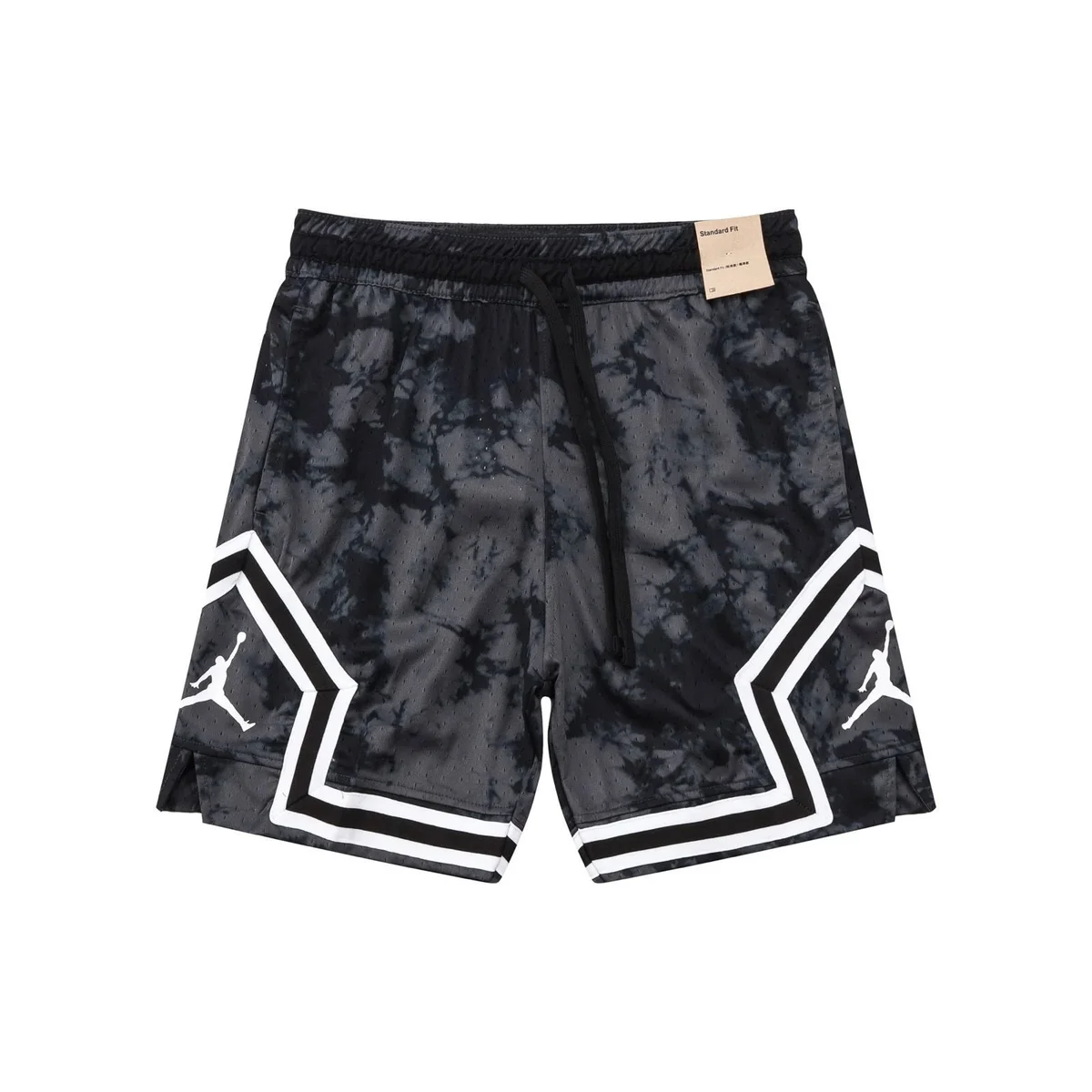 Nike Nike Air Jordan Jumpman Tie-Dye Shorts Black/White Black - 1