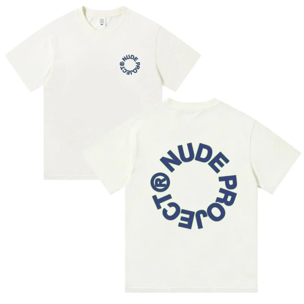 Other NUDE PROJECT Cream Circle Logo T-Shirt Cream - 1