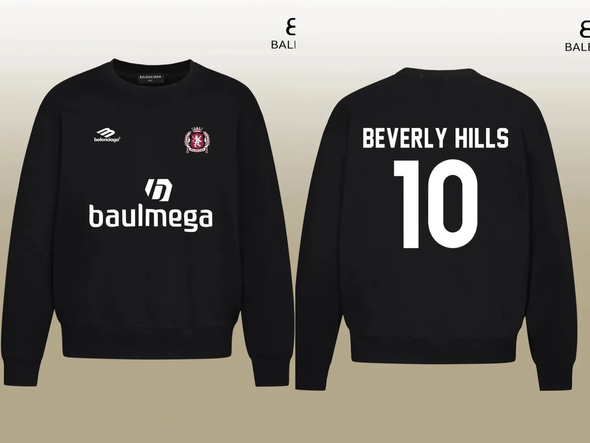 Balenciaga Balenciaga Beverly Hills 10 Crewneck Sweatshirt Black - 1