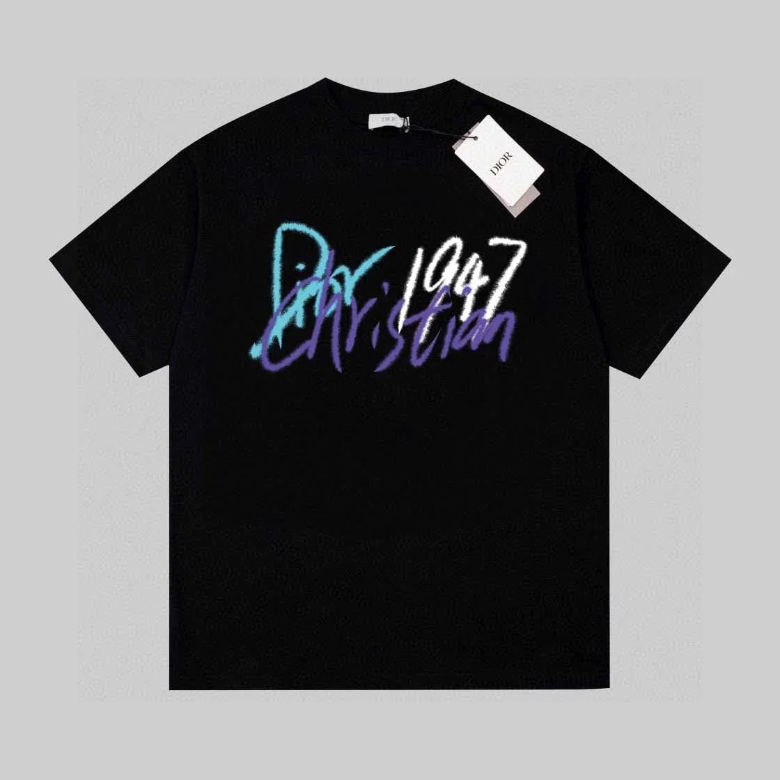Dior Dior Christian 1947 Black T-Shirt Black - 1