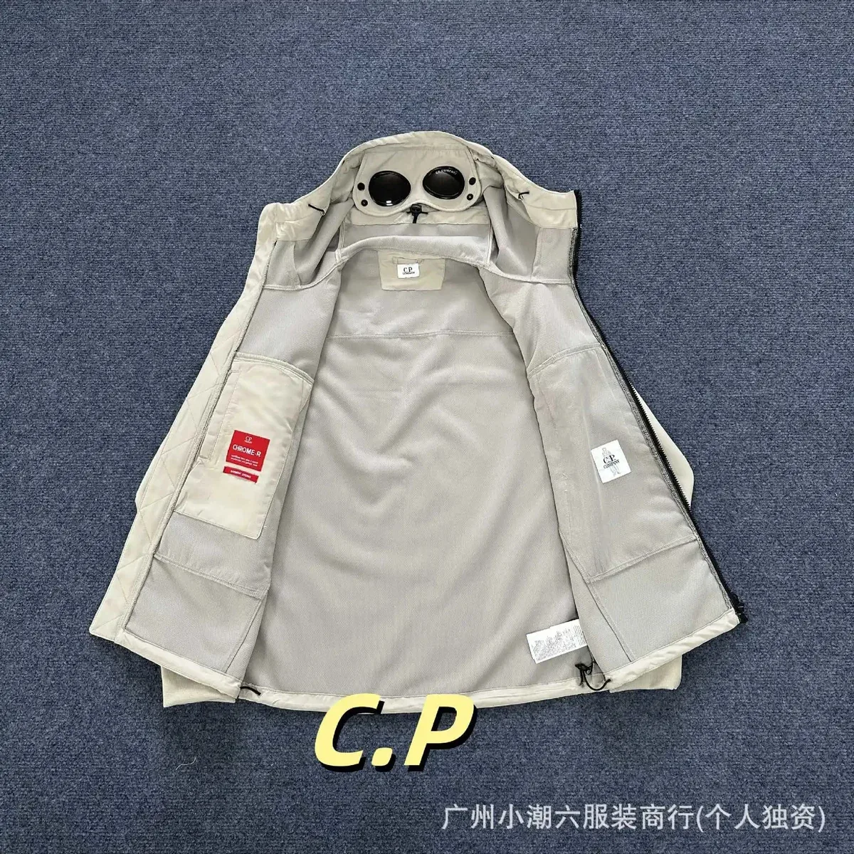 CP Company CP Company Goggle Light Grey Jacket Grey - 1