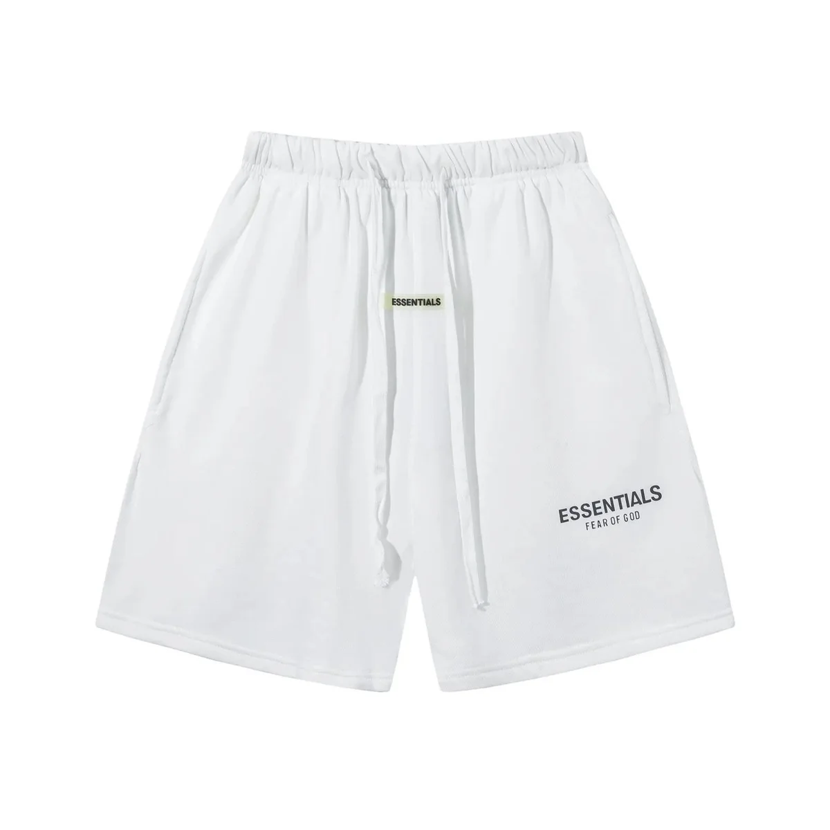 Fear of God Fear of God Essentials White Solid Shorts White - 1