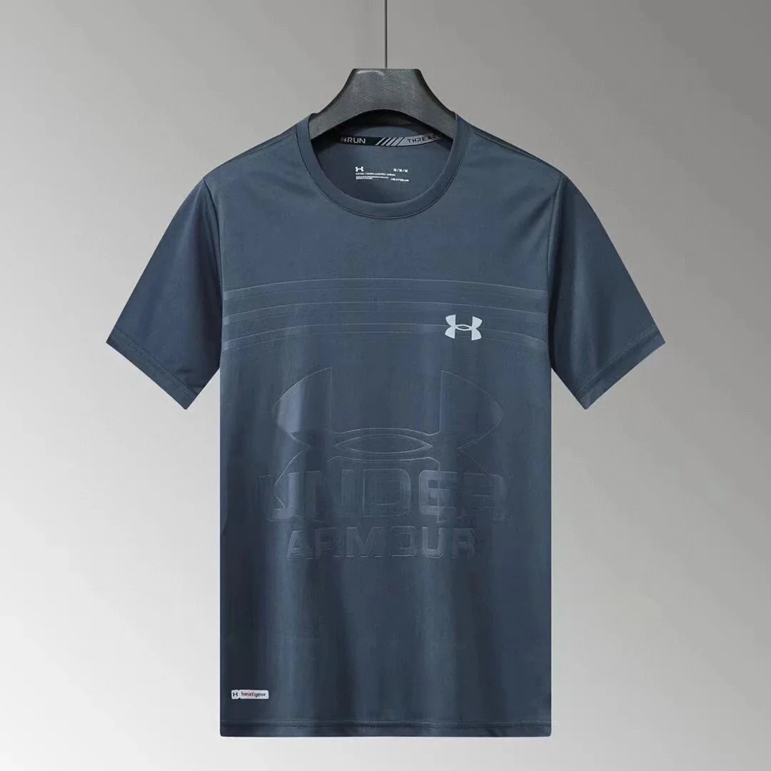 Under Armour Under Armour HeatGear T-Shirt Navy Solid T-Shirt Navy - 1