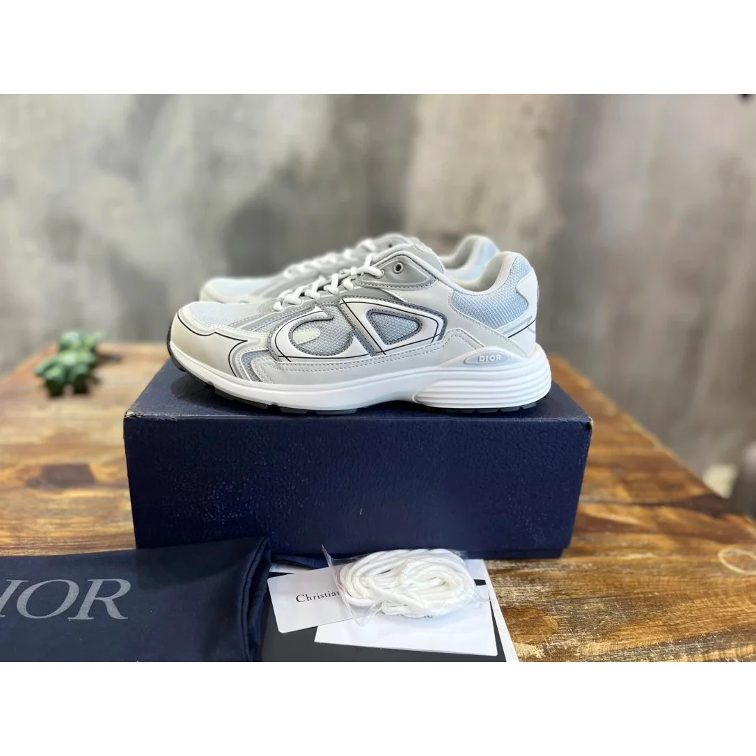 Dior Dior B23 Silver Grey Sneakers Grey