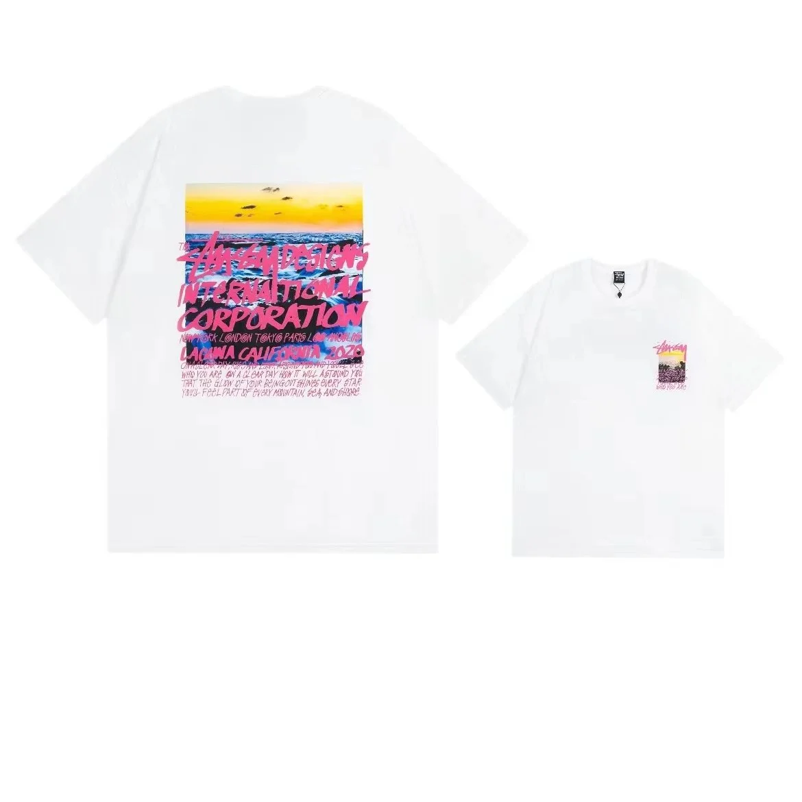 Stussy Stussy Stüssy Printed T-Shirt White White - 1
