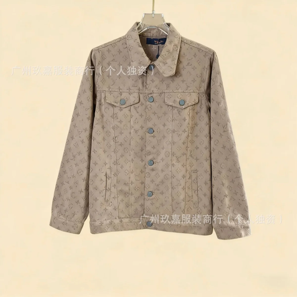 Louis Vuitton Louis Vuitton Monogram Beige Denim Jacket Beige