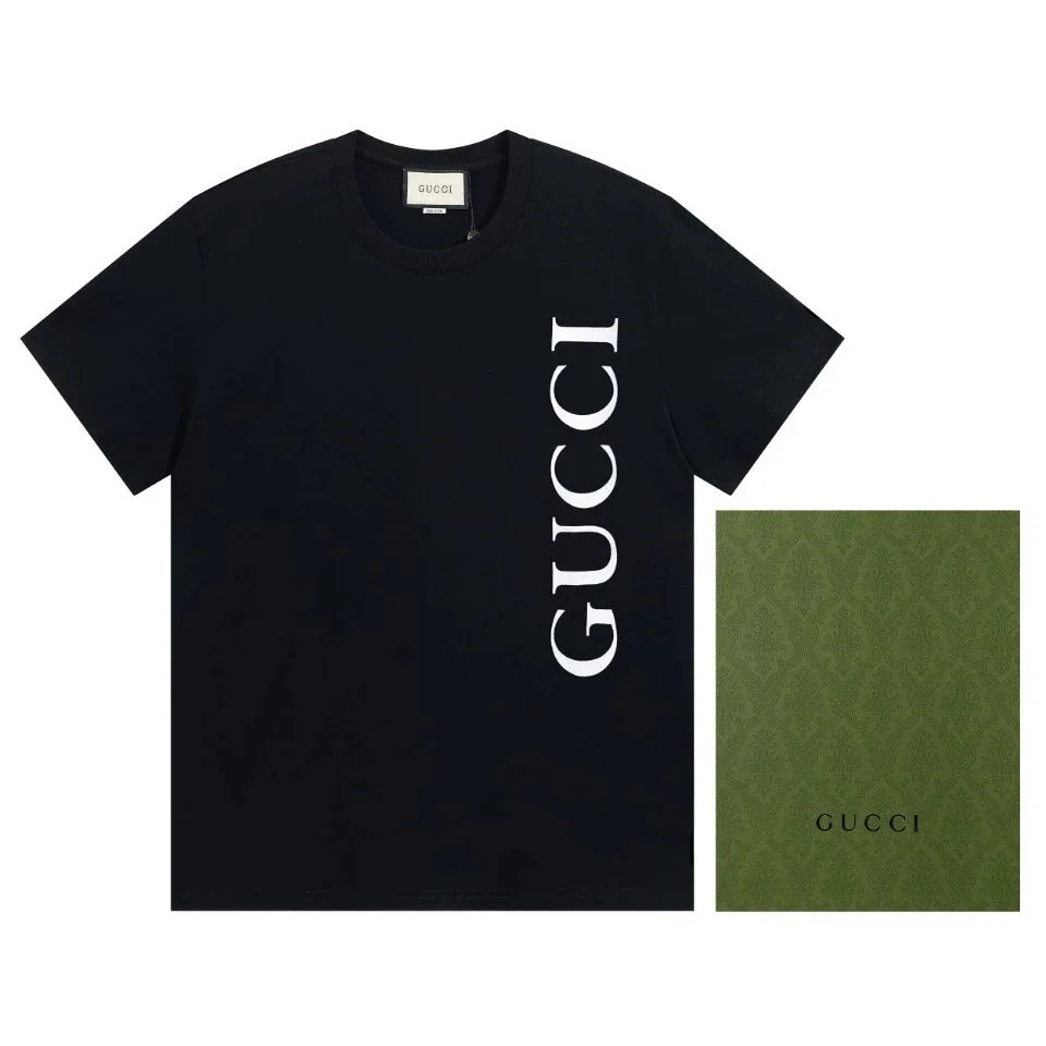 Gucci Gucci Classic Logo Black T-Shirt Black - 1