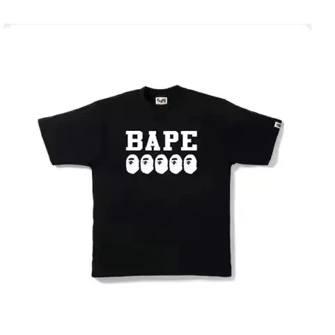 A Bathing Ape A Bathing Ape BAPE Logo Black T-Shirt Black - 1