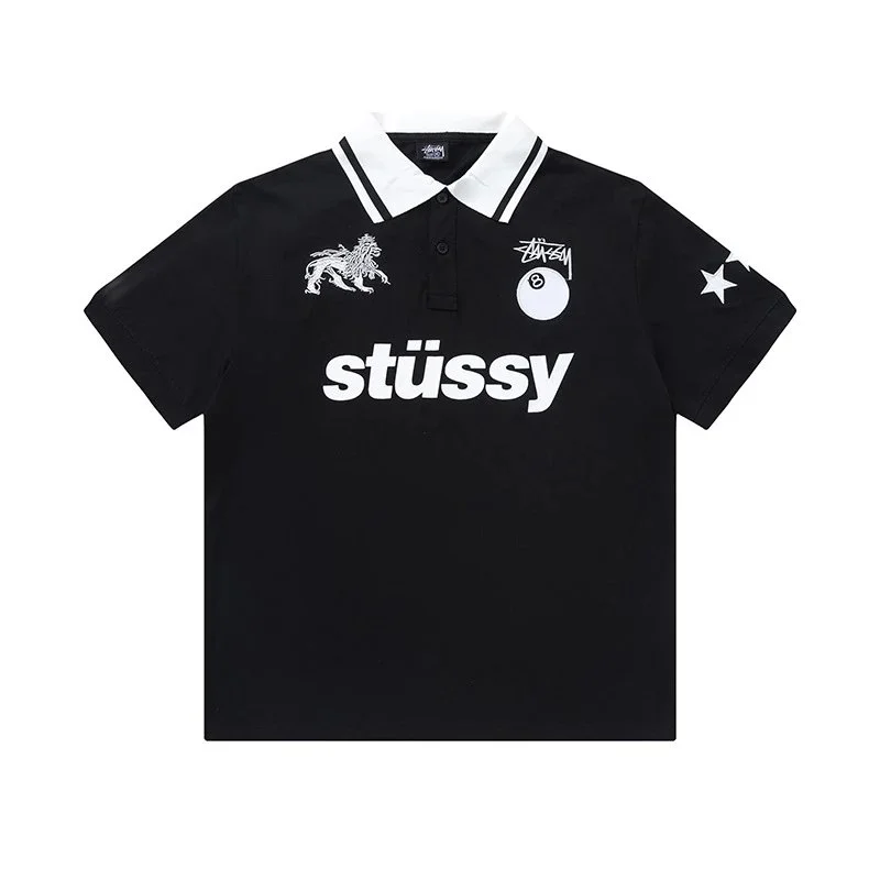 Stussy Stüssy Stüssy Black Polo Shirt Black - 1
