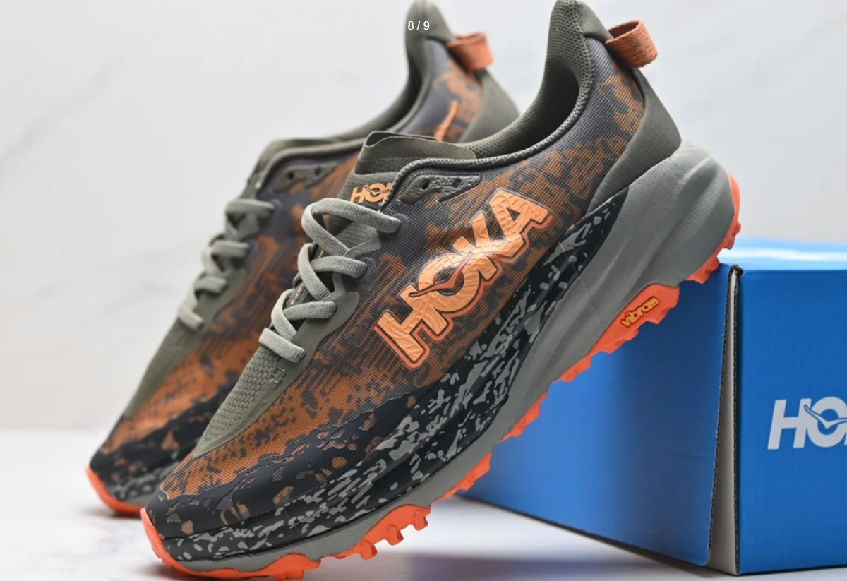 Hoka Hoka Clifton Hopara Orange/Black Trail Running Shoes Orange