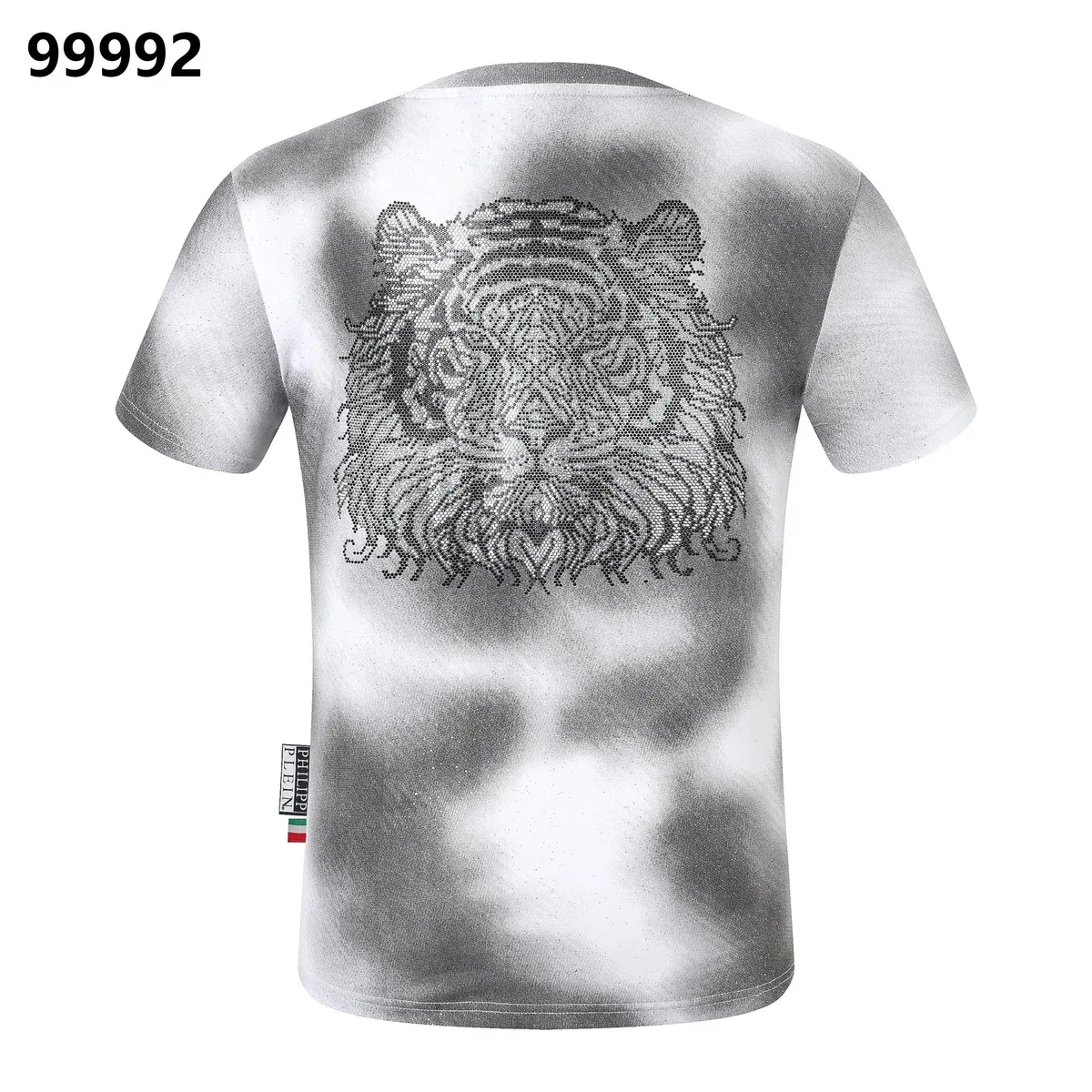 Philipp Plein Philipp Plein Tiger Print T-Shirt White White - 1