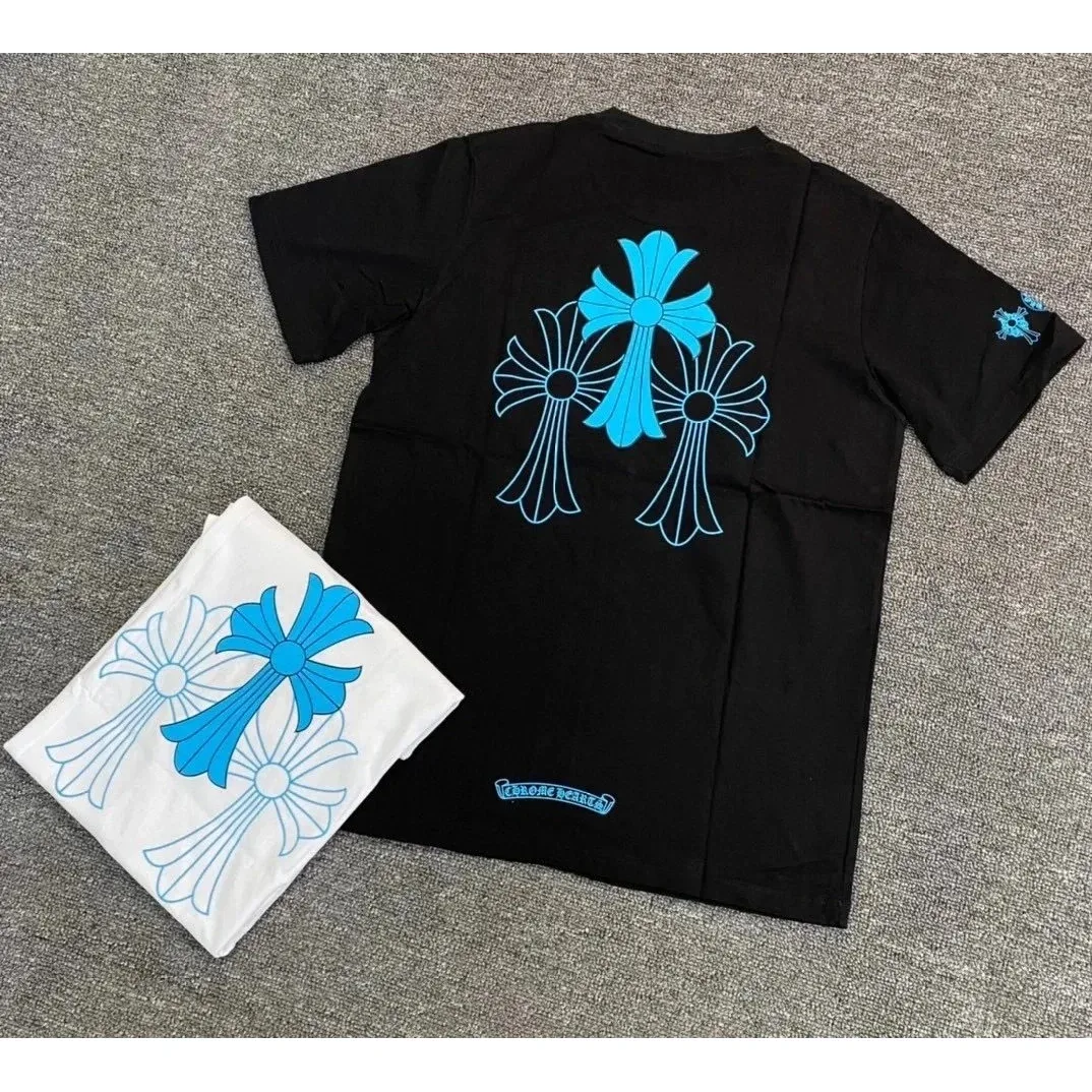 Chrome Hearts Chrome Hearts CH Cross Black/Blue T-Shirt Black