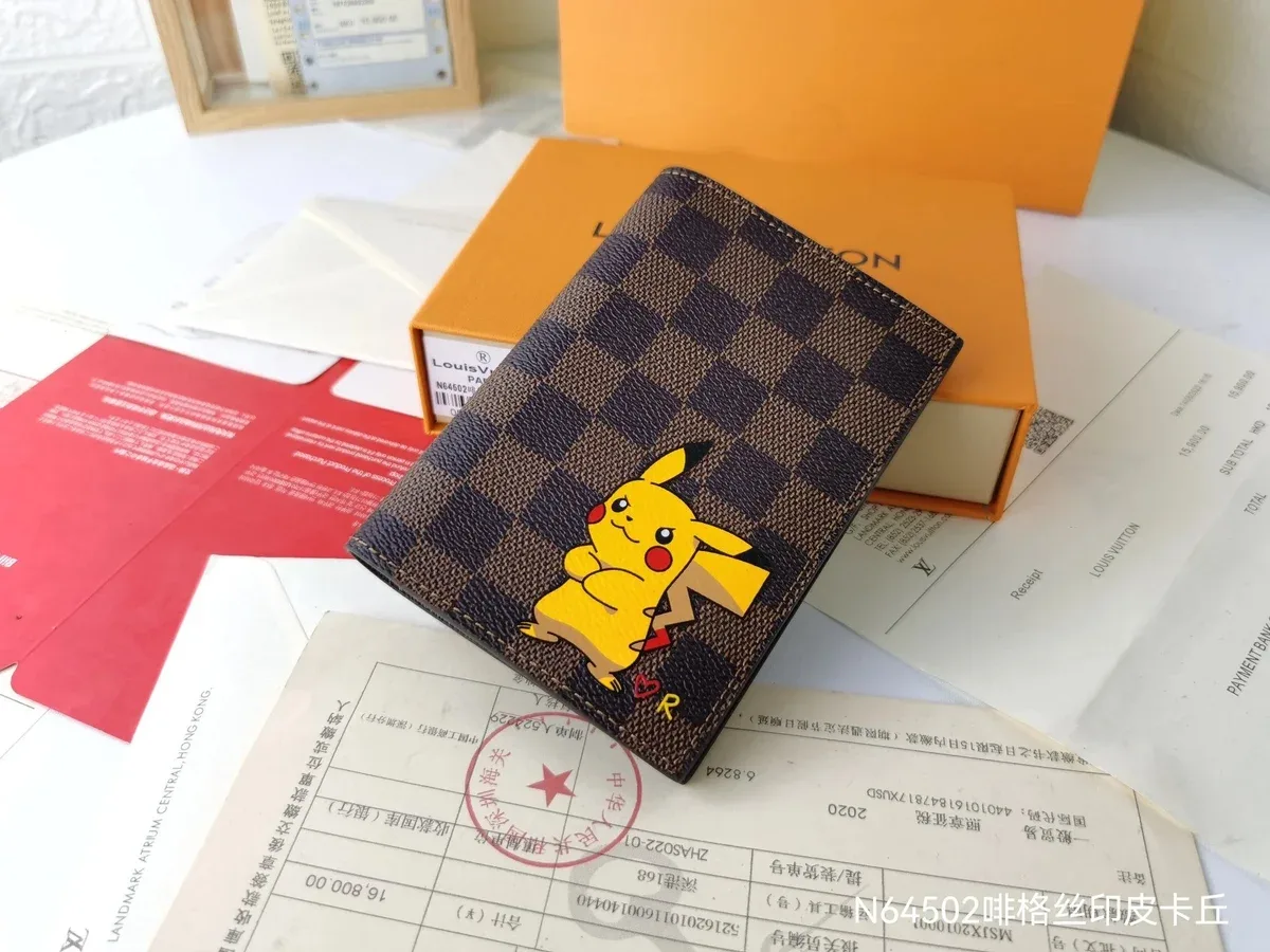 Louis Vuitton Louis Vuitton Tabi Pikachu Cardholder Brown