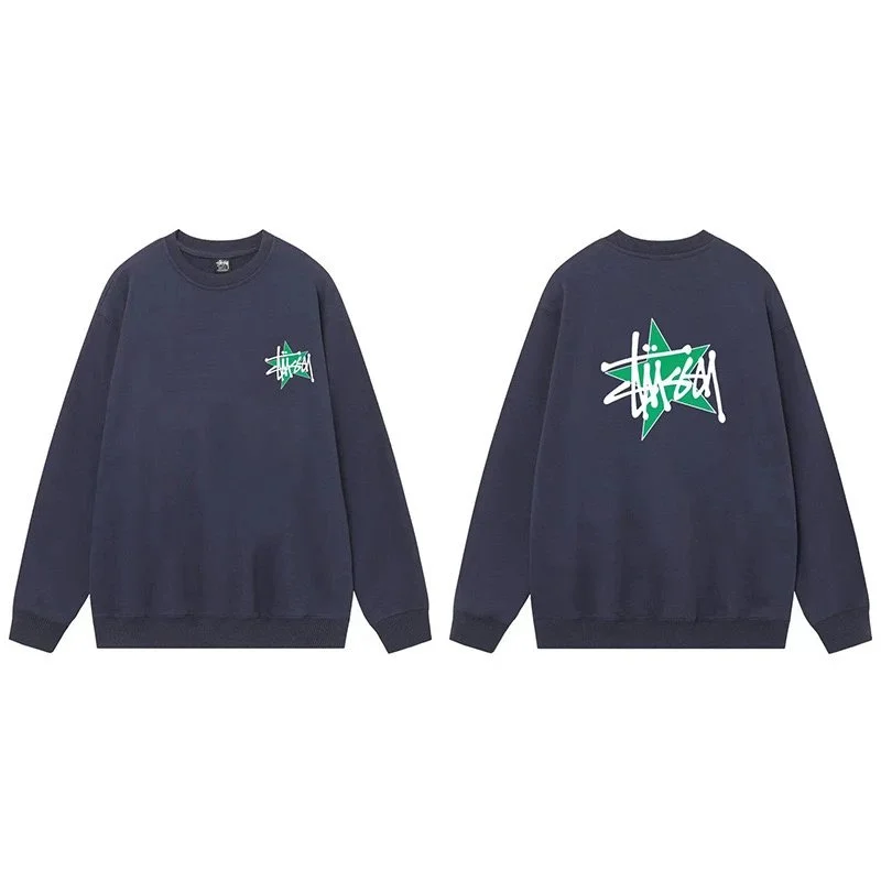 Stussy Stussy Stüssy Bear Navy Blue Sweatshirt Navy - 1