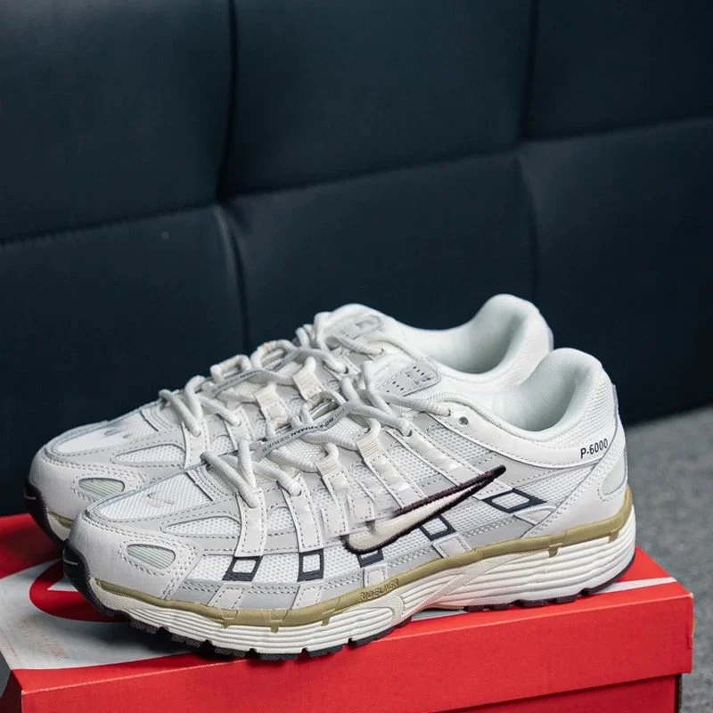Nike Nike P-6000 White/Gold Sneakers White - 1