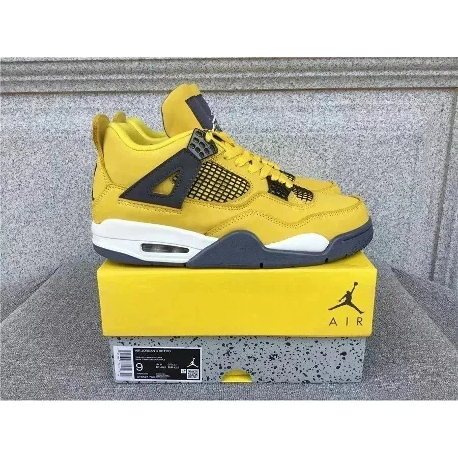 Jordan Air Jordan Air Jordan 4 Retro Sail Yellow Sneakers Yellow - 1